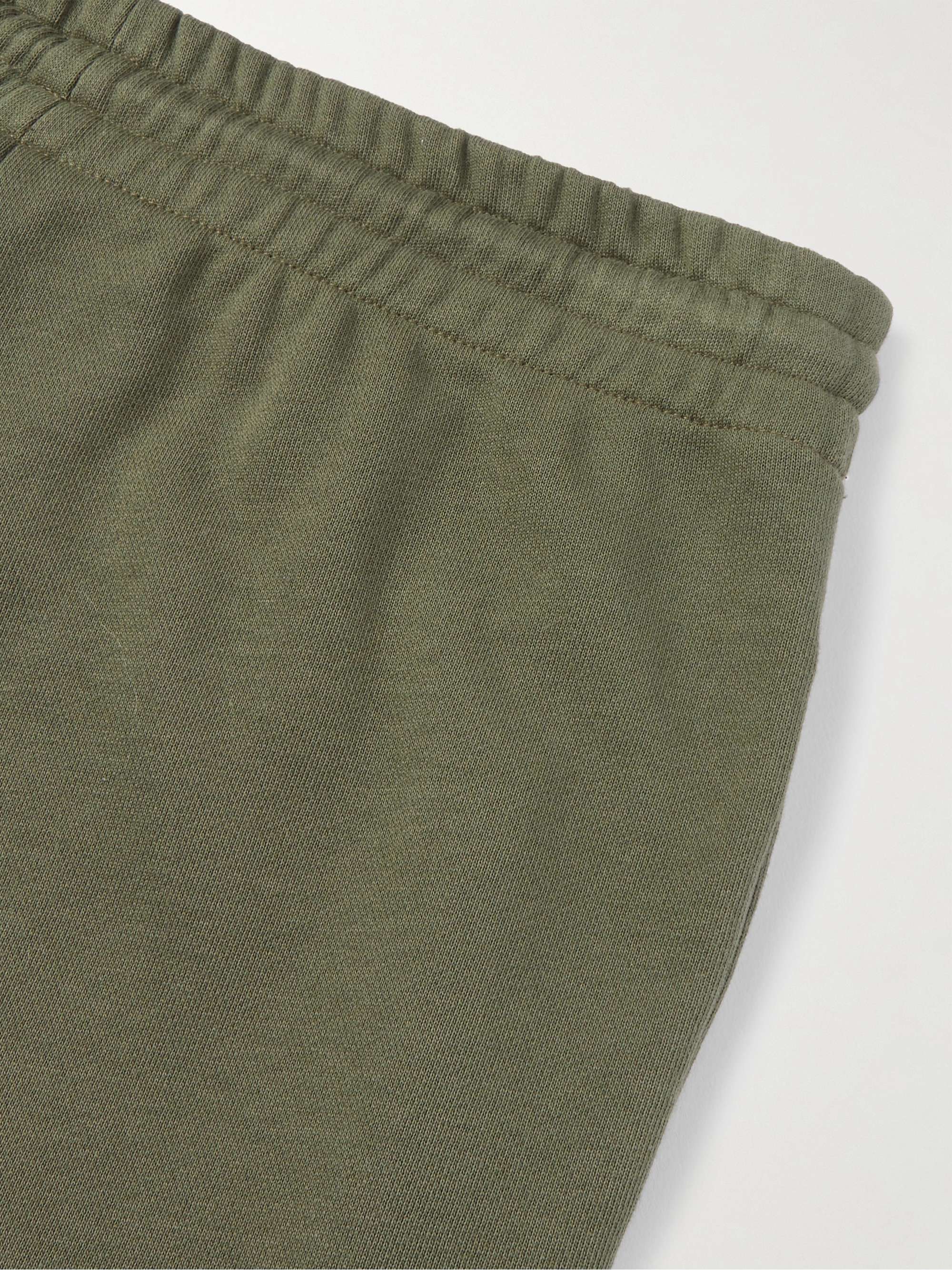 CELINE HOMME Tapered Logo-Print Cotton-Blend Jersey Sweatpants