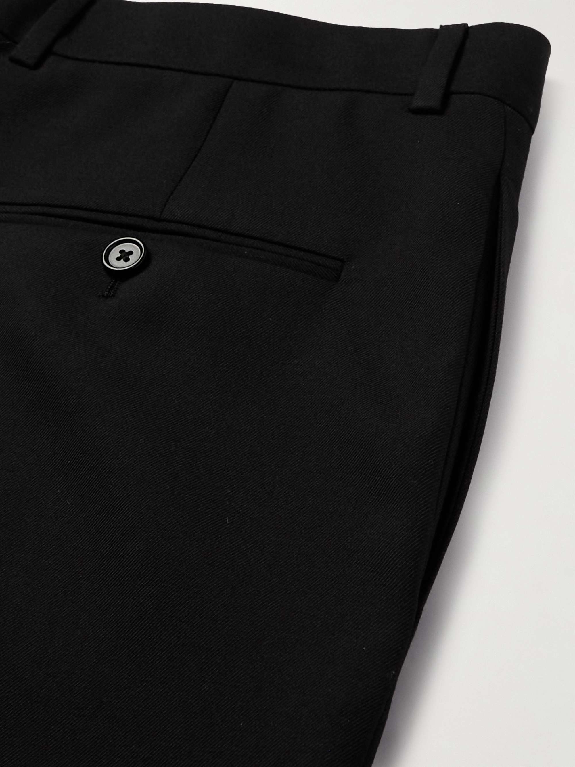 CELINE HOMME Straight-Leg Pleated Wool Suit Trousers