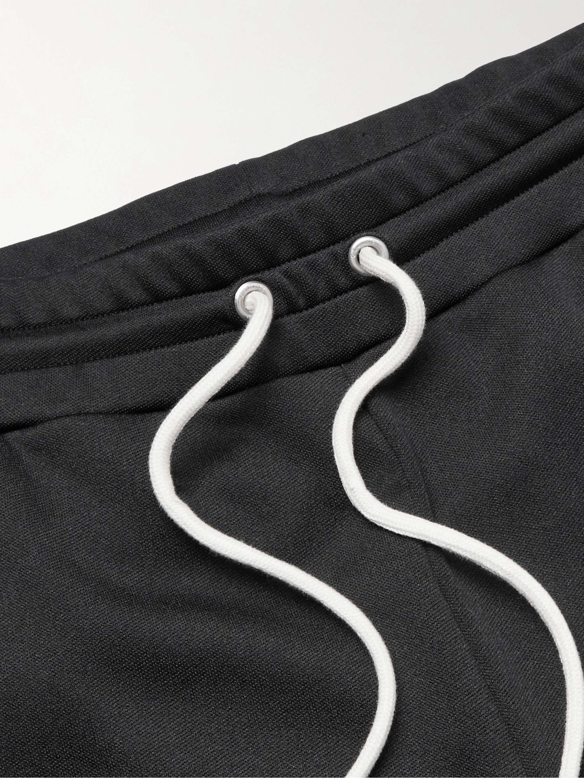 CELINE HOMME Straight-Leg Embellished Logo-Print Jersey Sweatpants