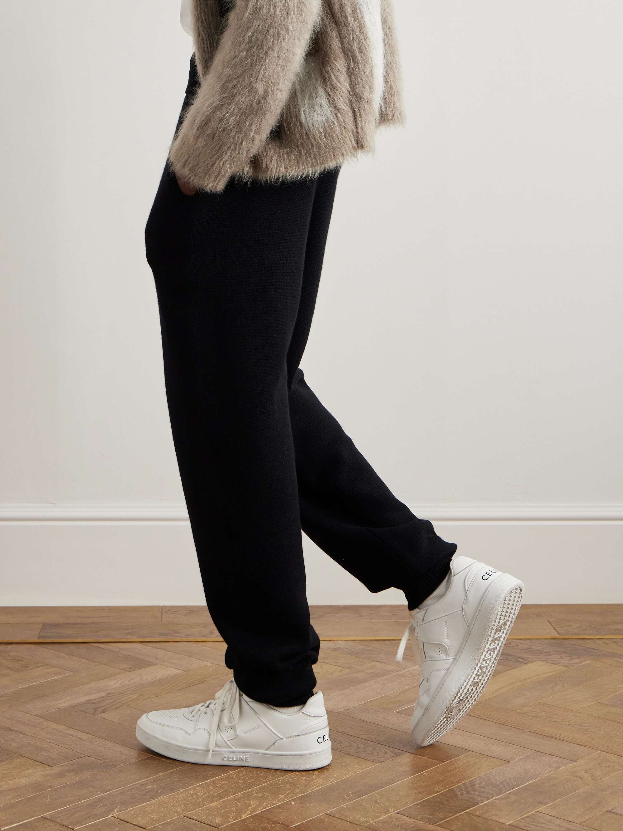 CELINE HOMME Tapered Wool and Cashmere-Blend Sweatpants