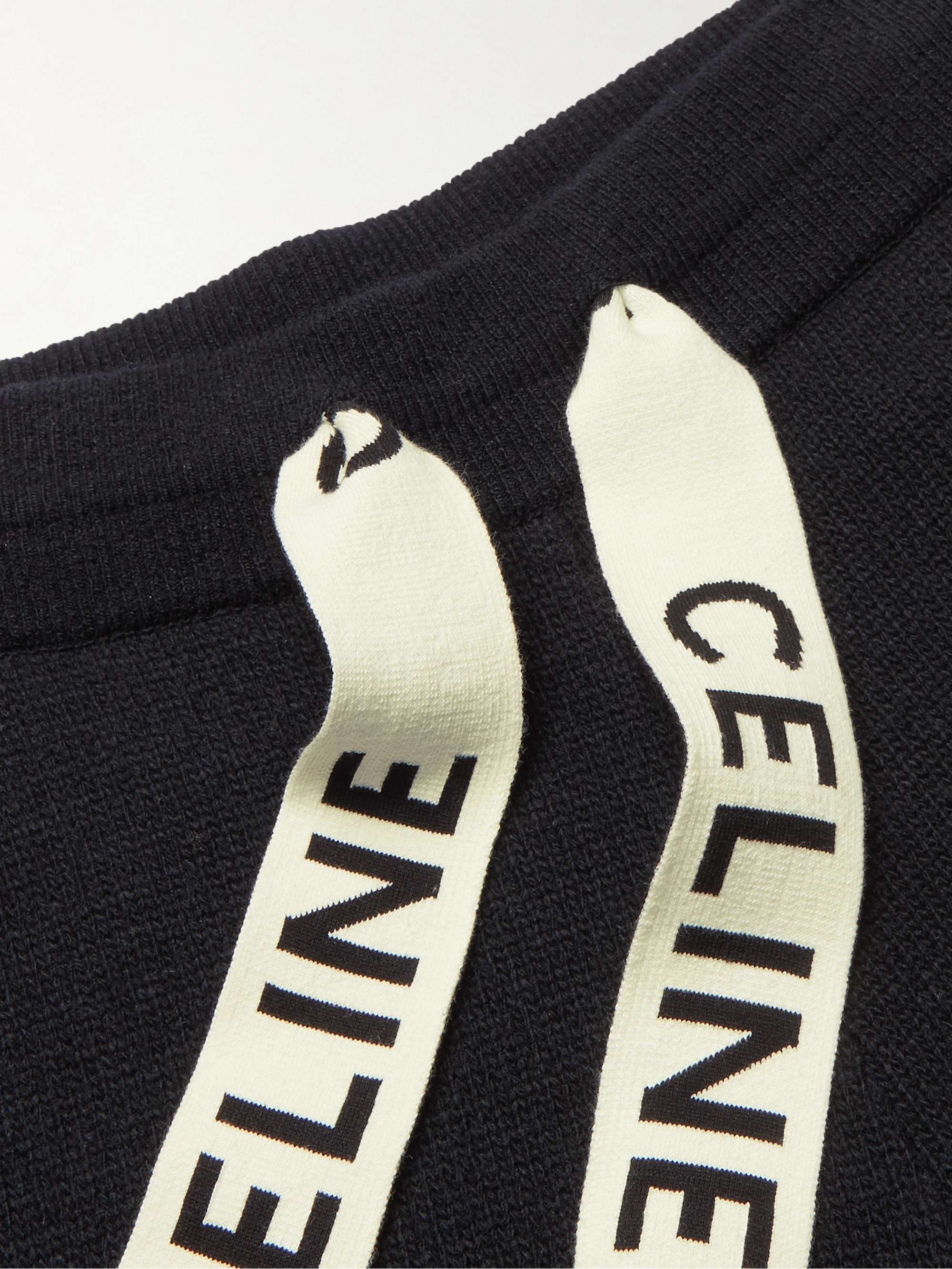 CELINE HOMME Tapered Wool and Cashmere-Blend Sweatpants