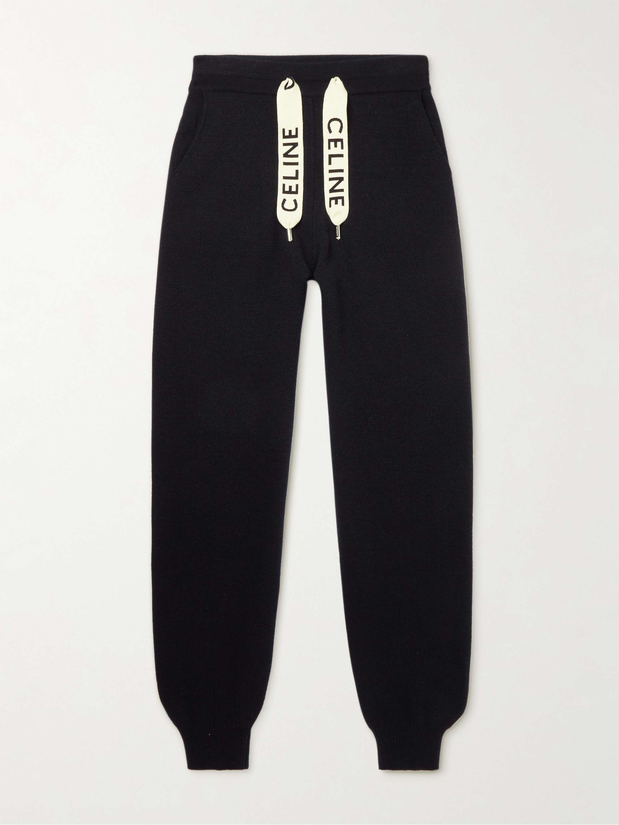 CELINE HOMME Tapered Wool and Cashmere-Blend Sweatpants