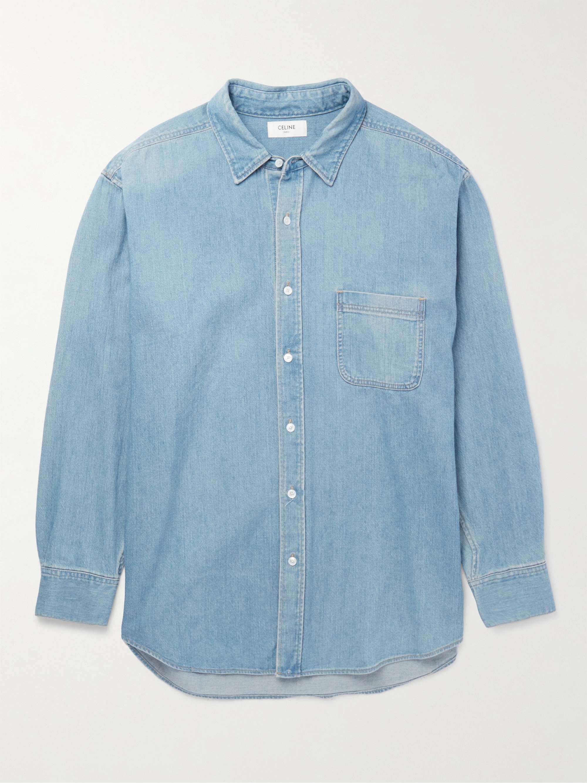 Buy Men's Inkast Sky Blue Denim shirt Online | SNITCH