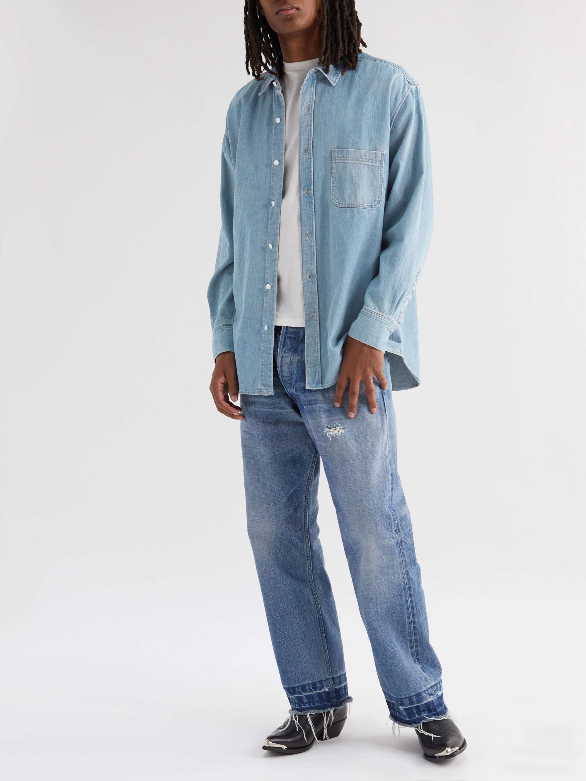 Oversized Denim Shirt