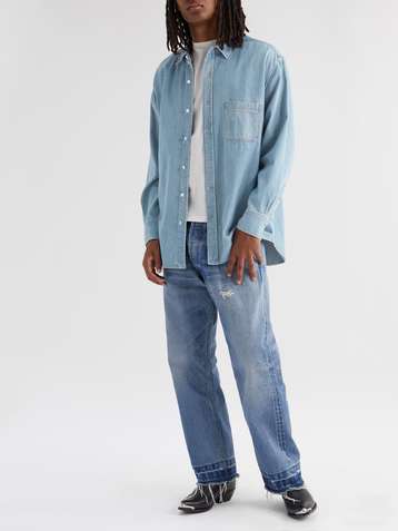 Casual, Formal Denim Shirts Online Shopping - Branded Denim Shirts