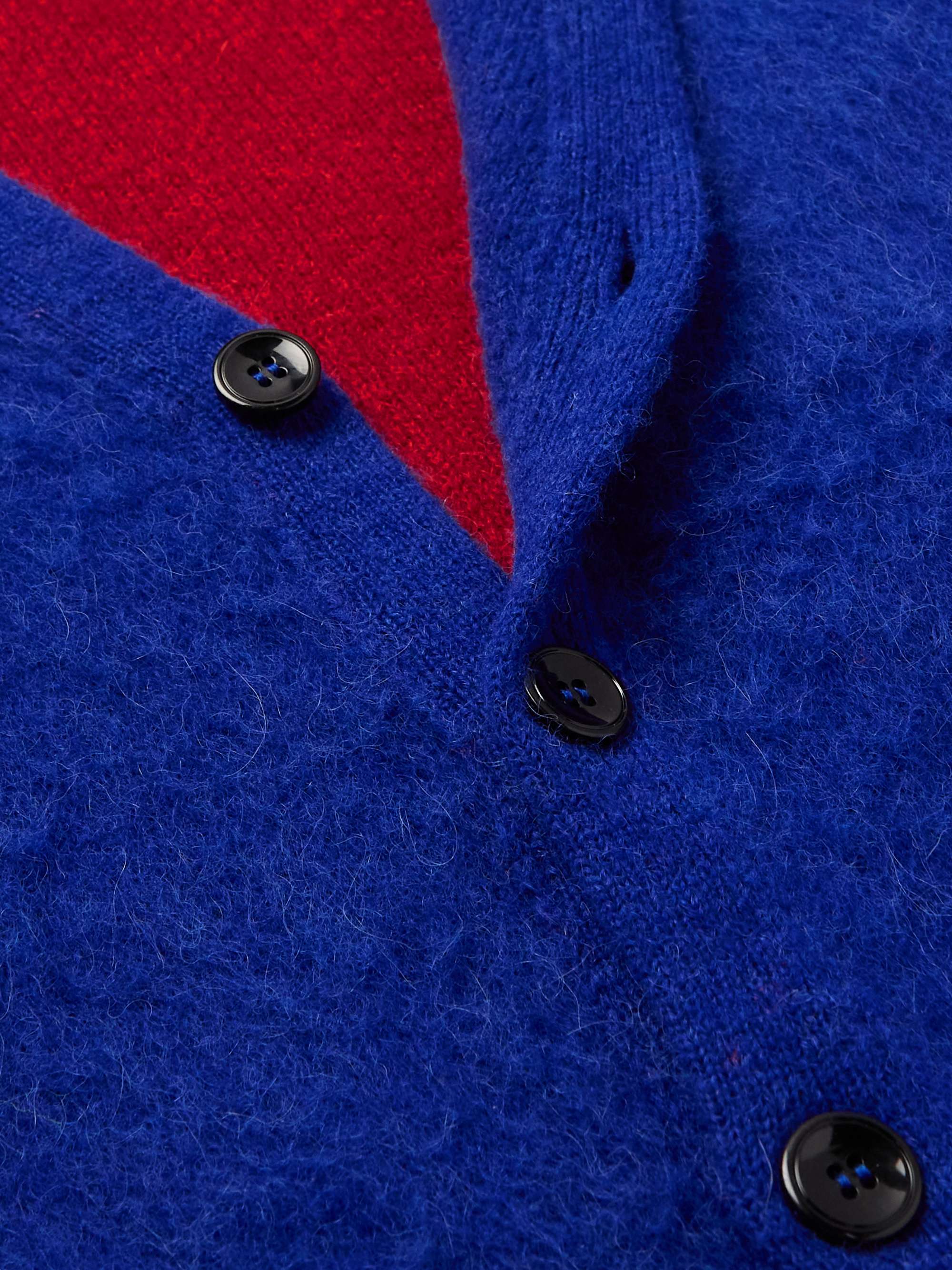 CELINE HOMME Sequin-Embellished Alpaca-Blend Cardigan