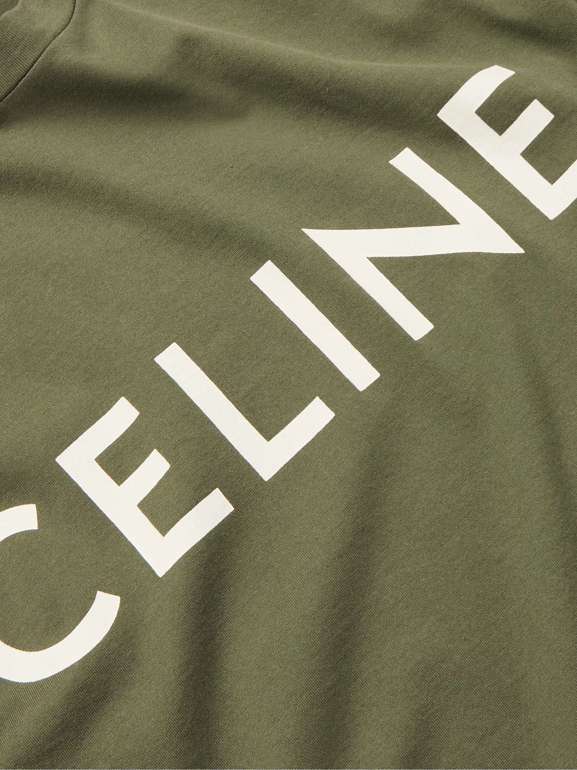 CELINE HOMME Logo-Print Cotton-Jersey T-Shirt