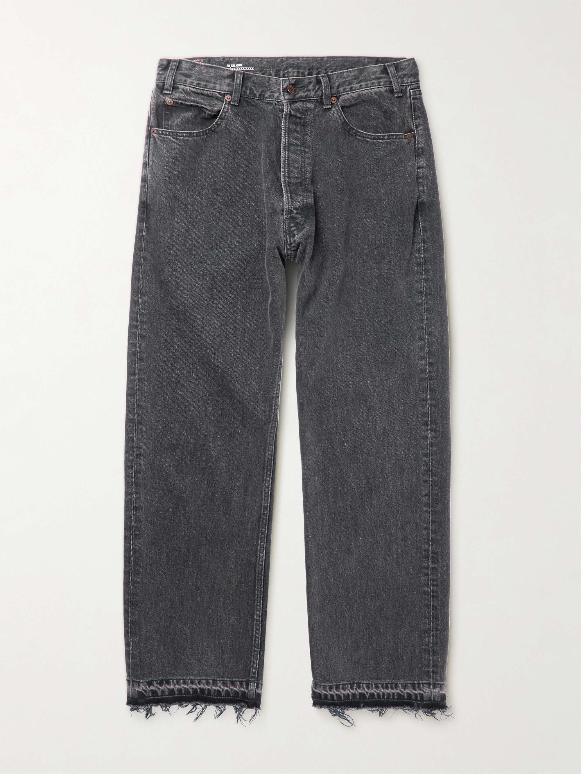 CELINE Frayed Straight-Leg Jeans