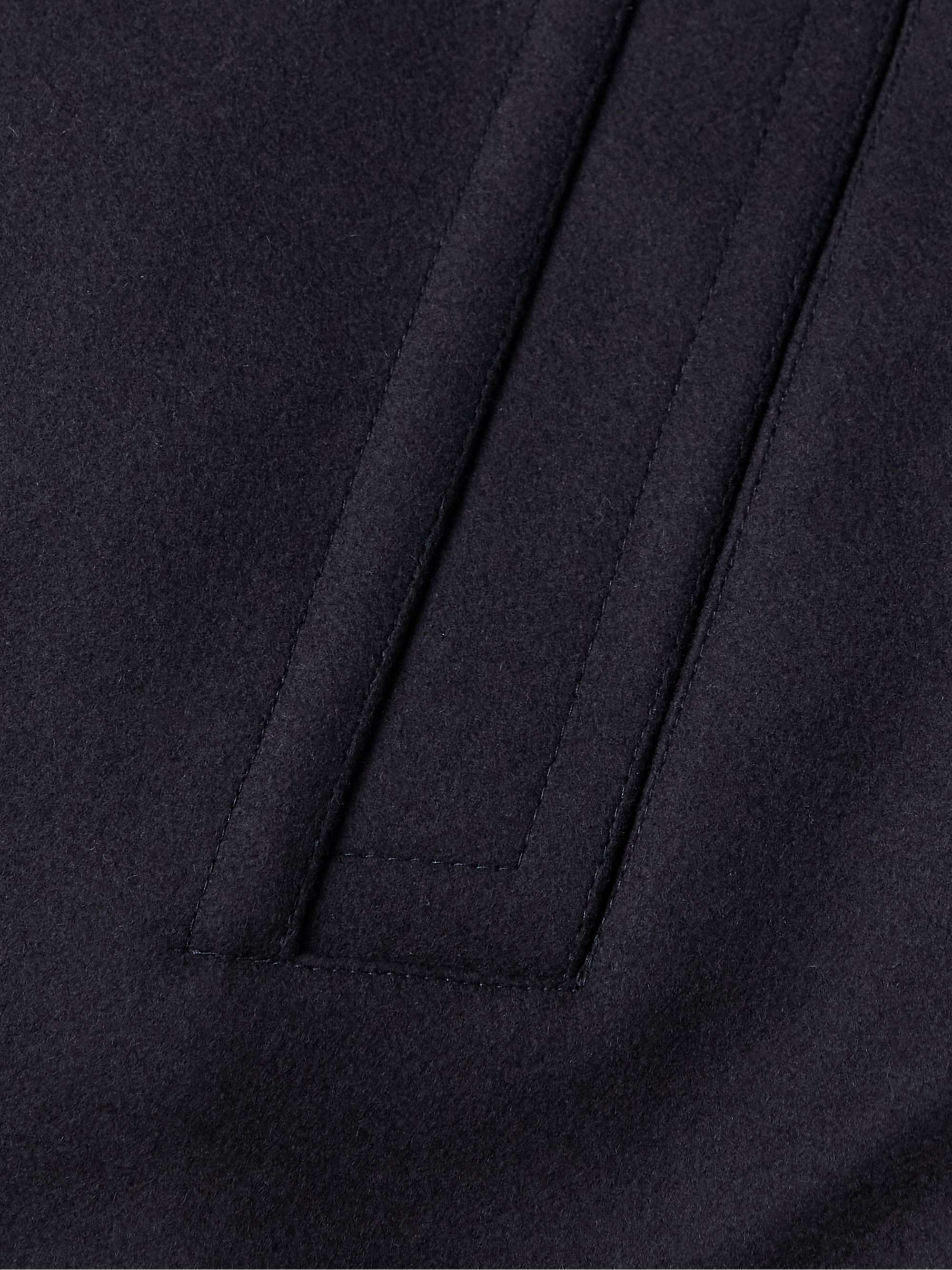 PRIVATE WHITE V.C. Double-Breasted Melton Wool Peacoat