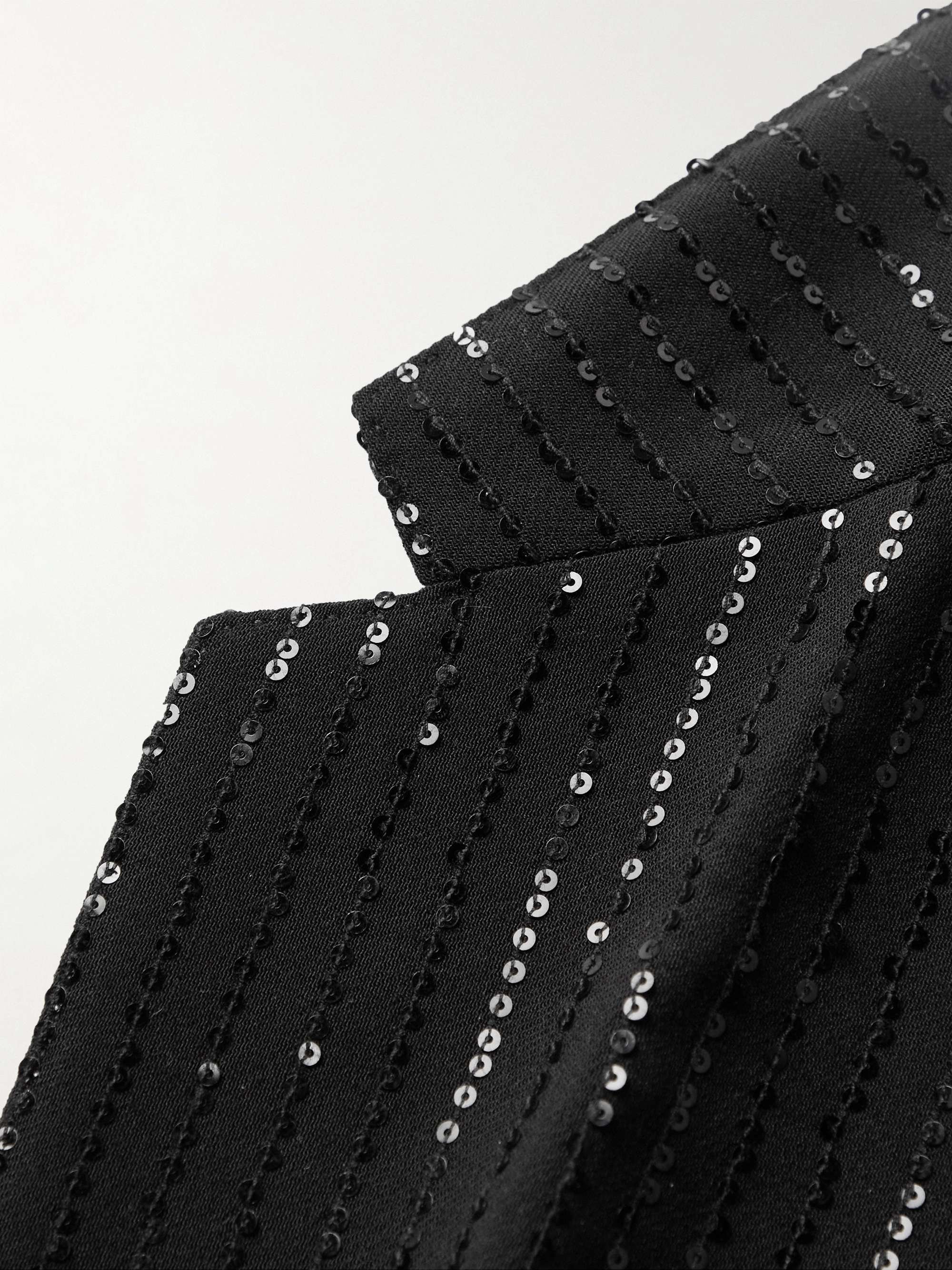 CELINE HOMME Sequin-Embellished Wool Suit Jacket
