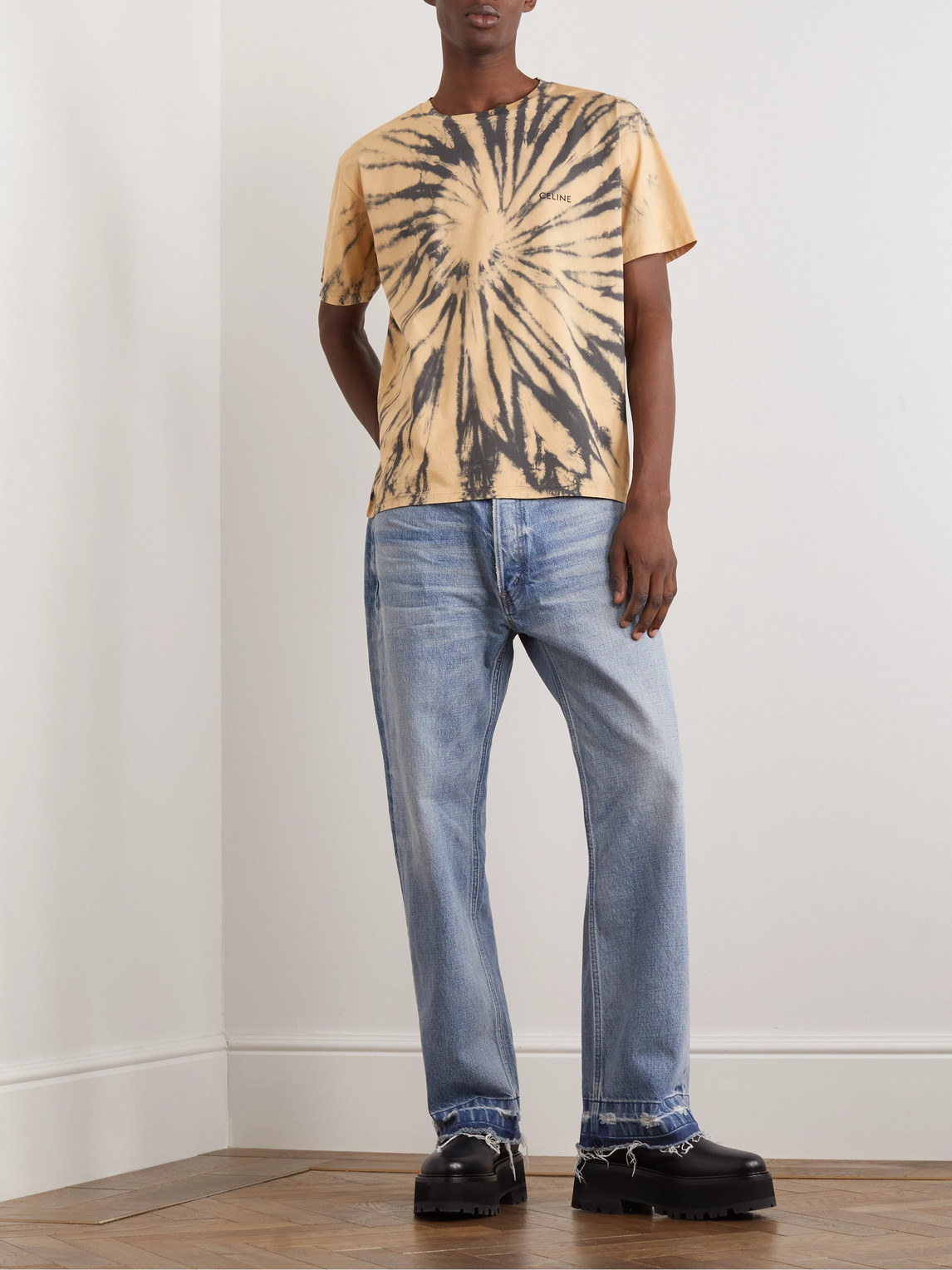Logo-Print Tie-Dyed Cotton-Jersey T-Shirt — 2