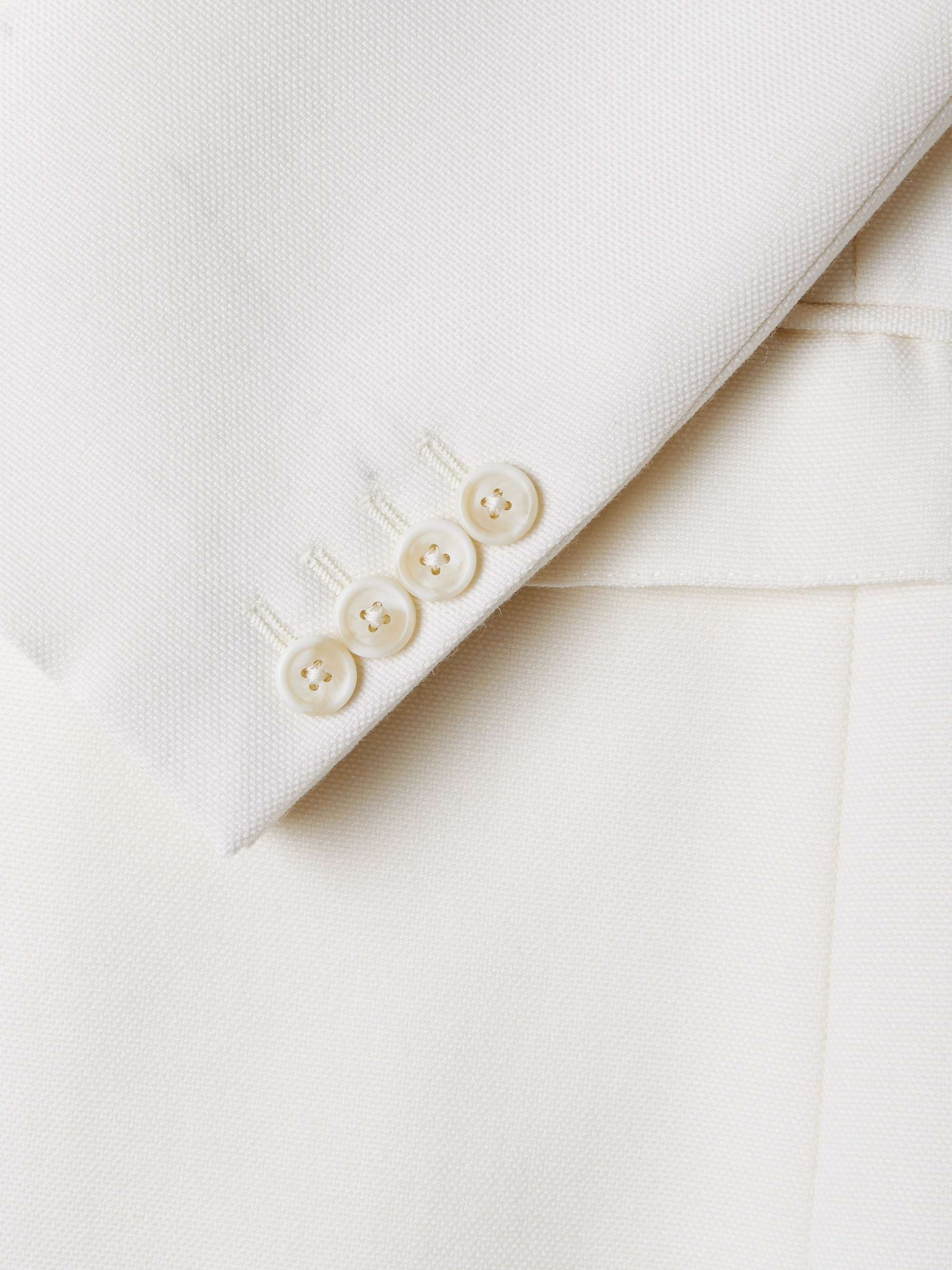 CELINE HOMME Shawl-Collar Wool and Mohair-Blend Suit Jacket