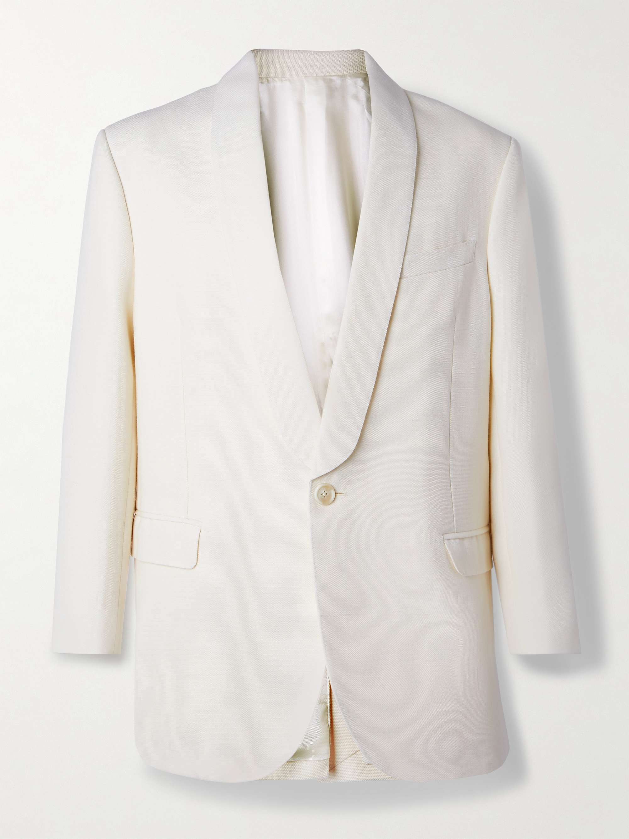 Tailored Ivory-White Damask Jacket VI – Patrick Slim