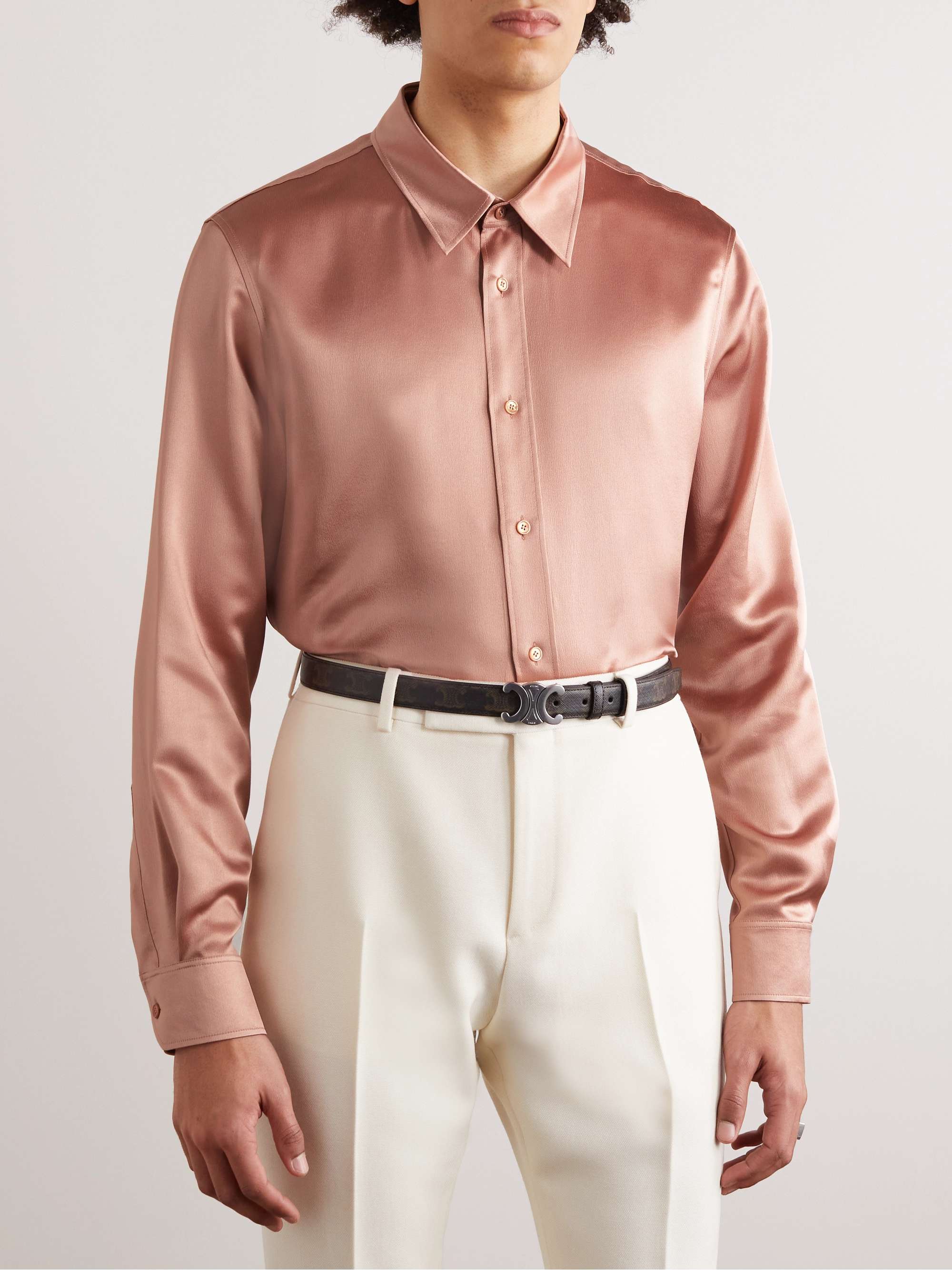 CELINE HOMME Silk-Satin Shirt