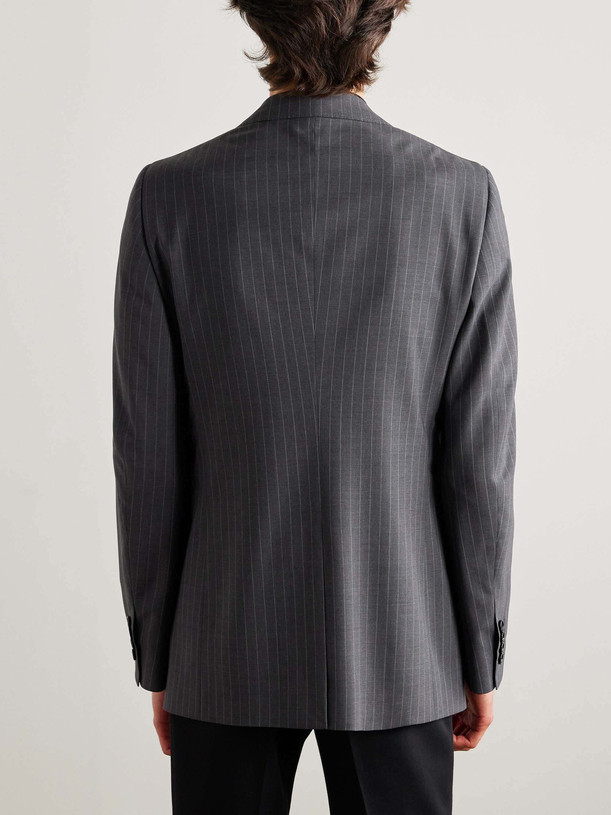 CELINE HOMME Pinstriped Wool Blazer