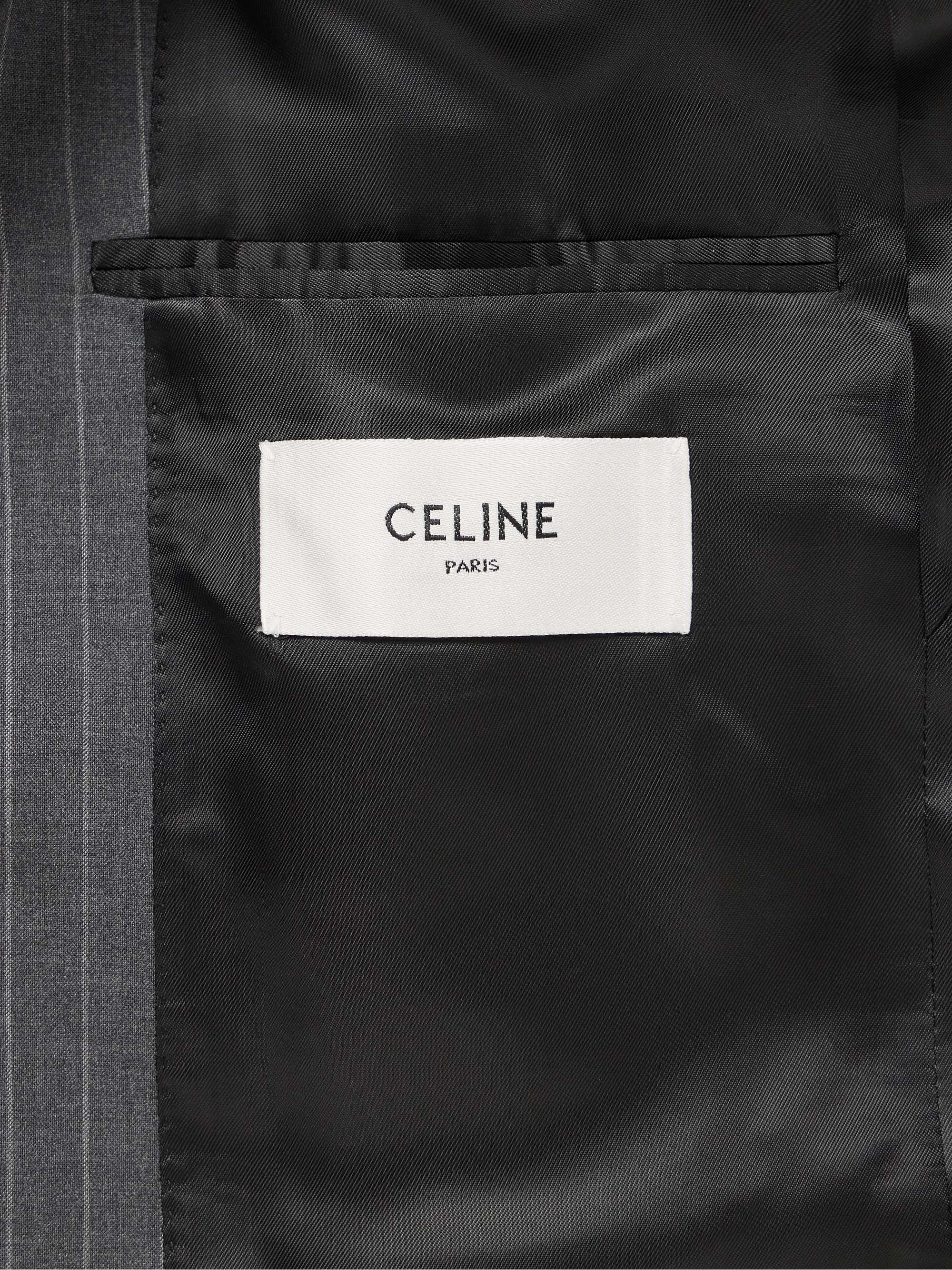 CELINE HOMME Pinstriped Wool Blazer