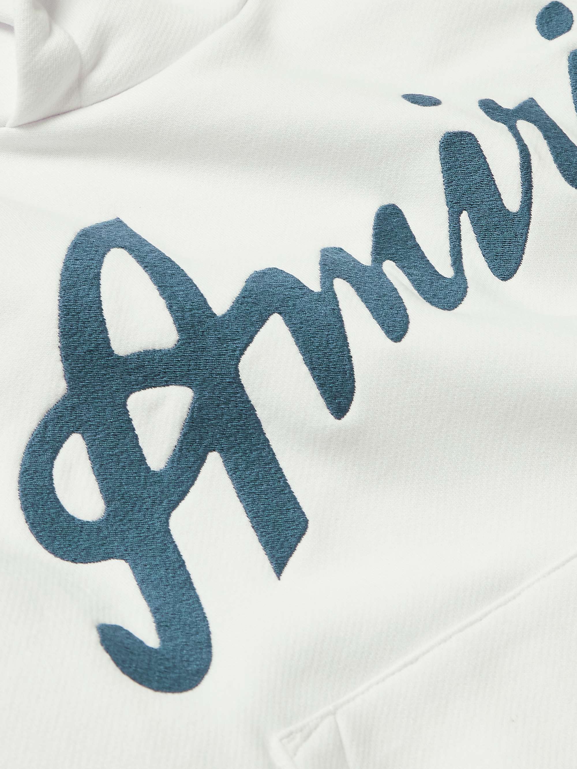 AMIRI Logo-Embroidered Cotton-Jersey Hoodie for Men | MR PORTER