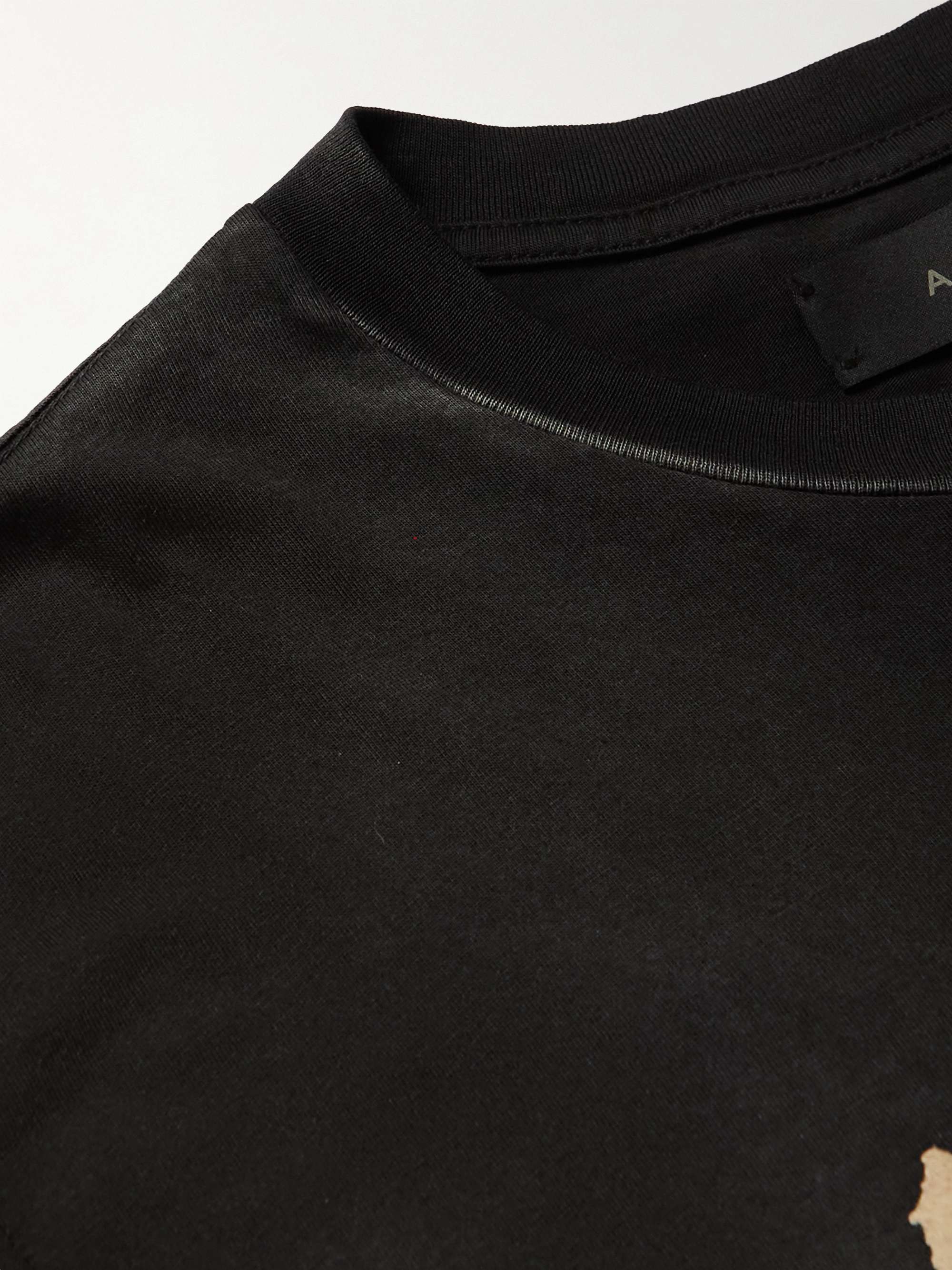 AMIRI Logo-Flocked Cotton-Jersey T-Shirt
