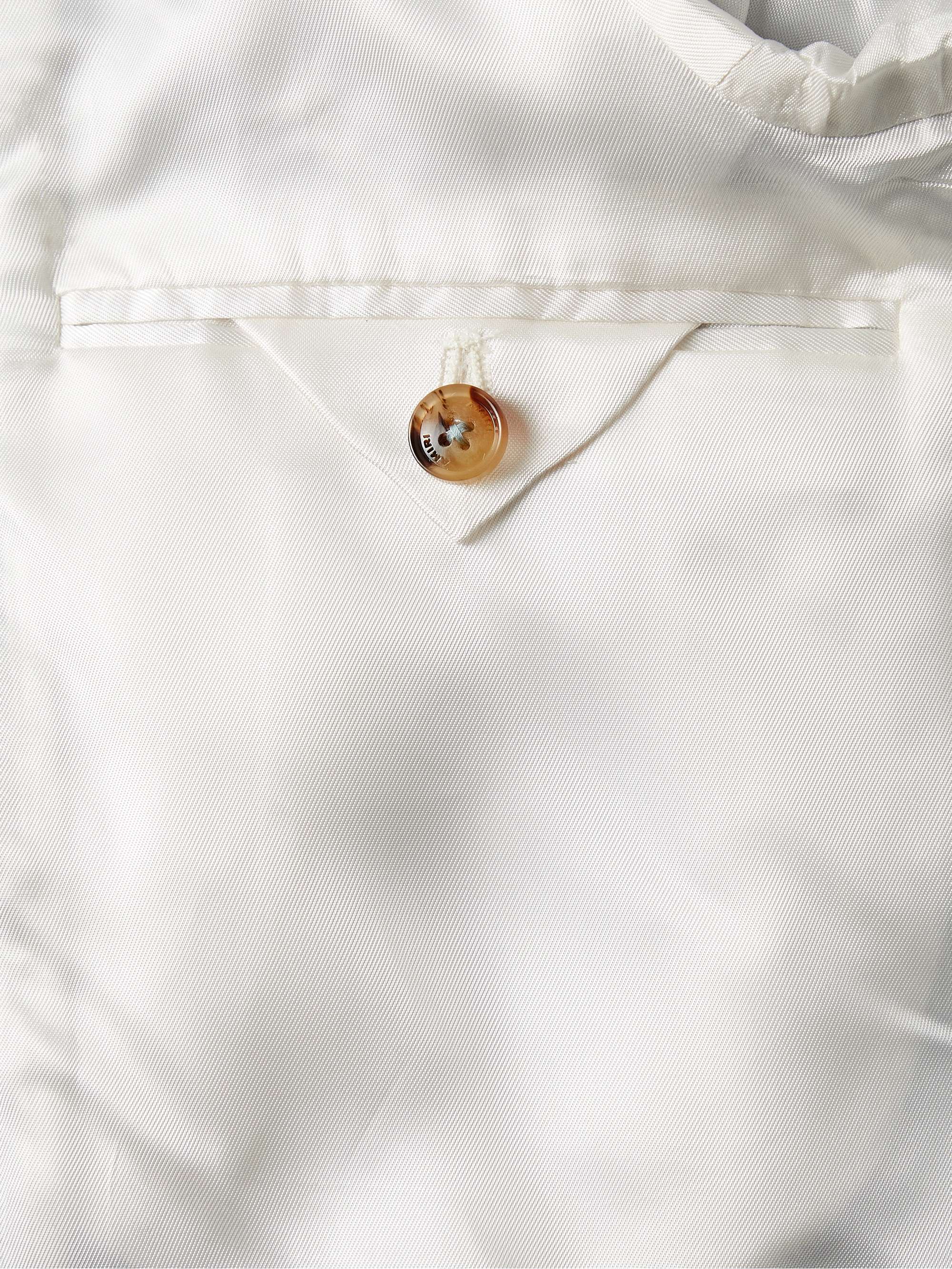 AMIRI Logo-Embellished Double-Breasted Drill Suit Jacket