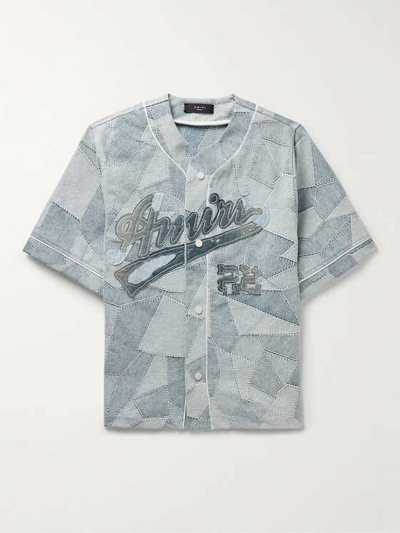 mrporter.com | Appliquéd Patchwork Denim Shirt