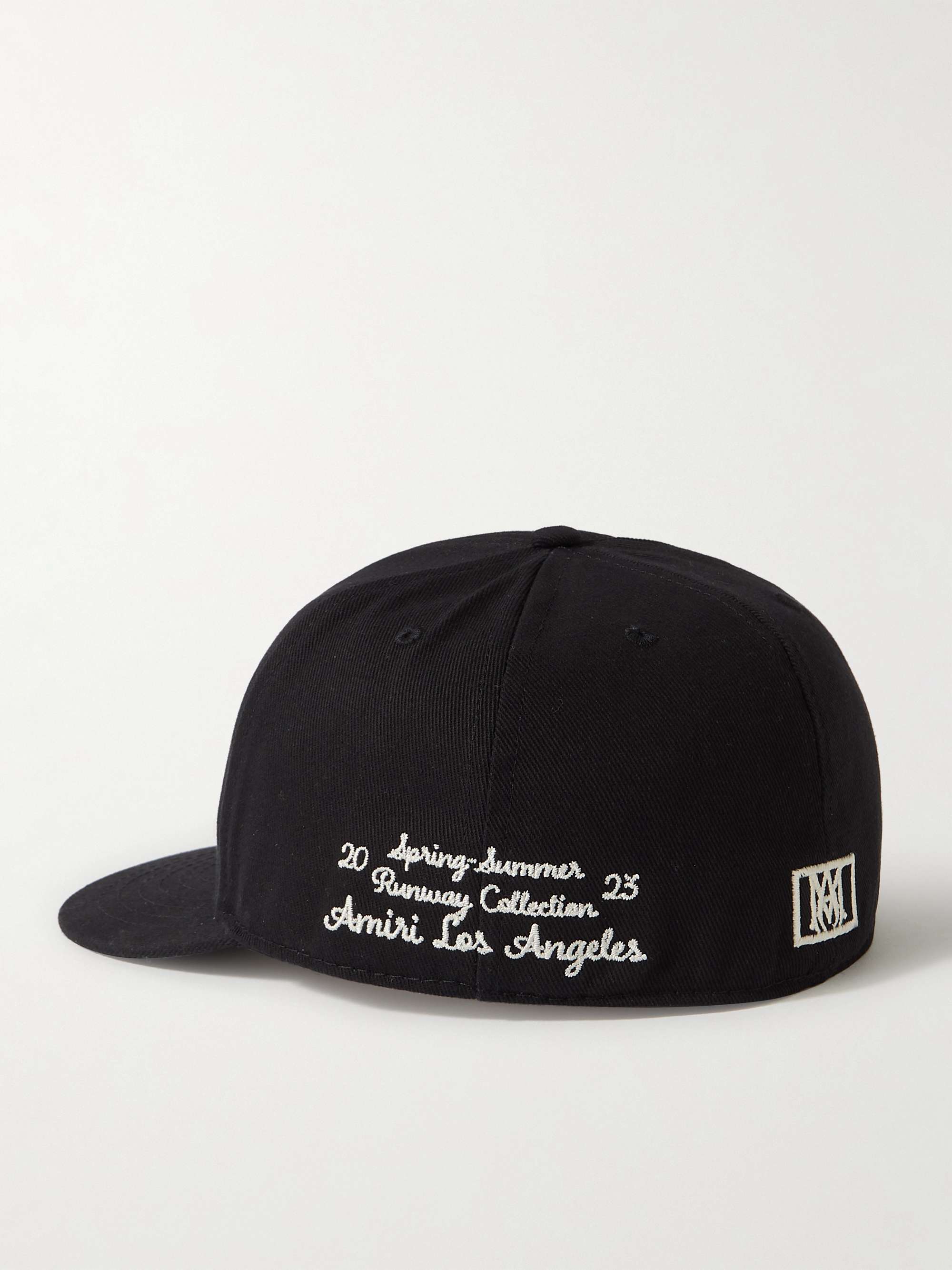 AMIRI Logo-Embroidered Cotton-Twill Baseball Cap