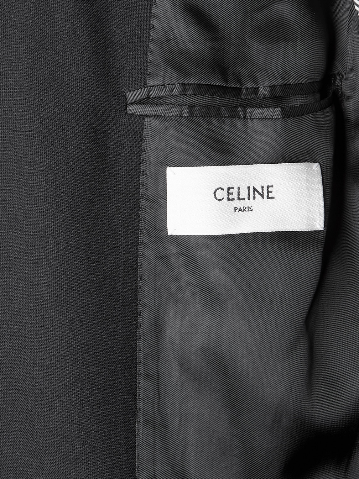 Celine Wool-gabardine Blazer In Black