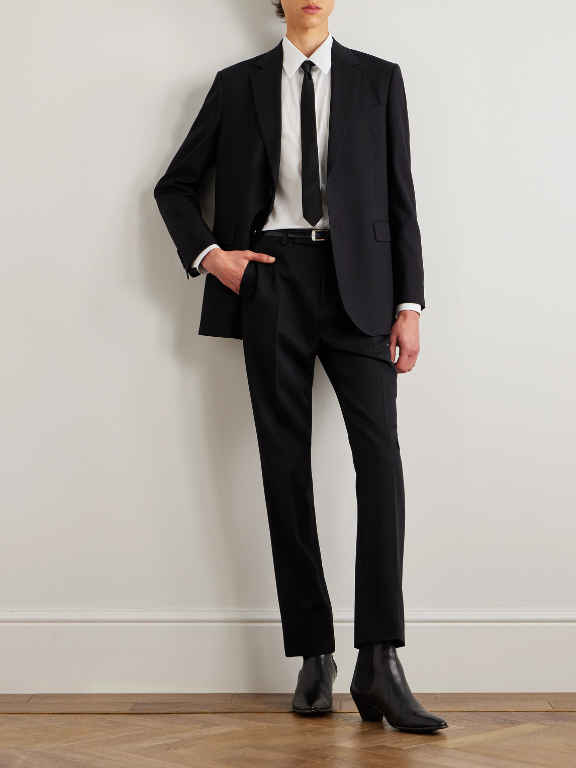 Celine Wool-gabardine Blazer In Black