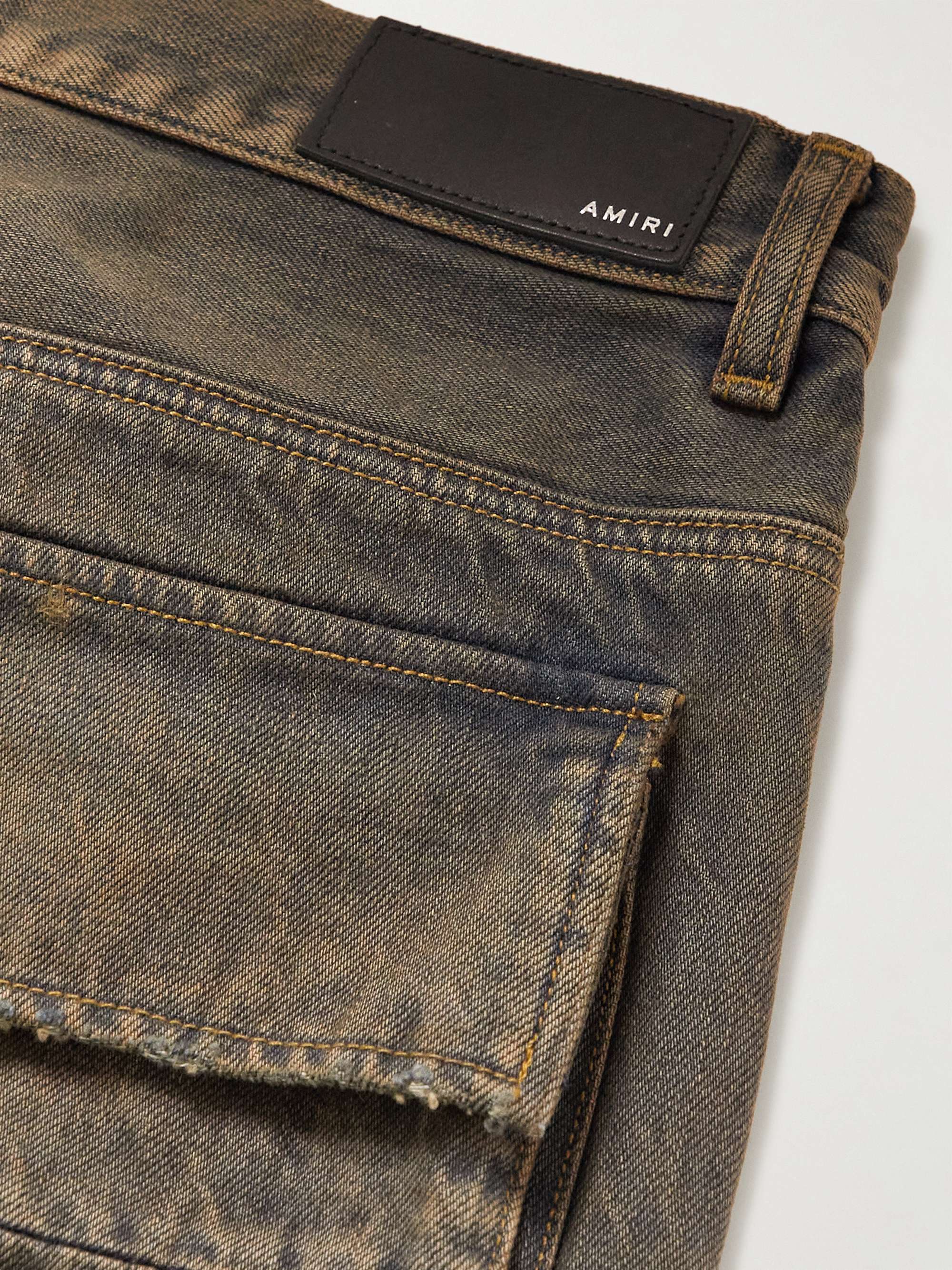 AMIRI Carpenter Straight-Leg Distressed Jeans