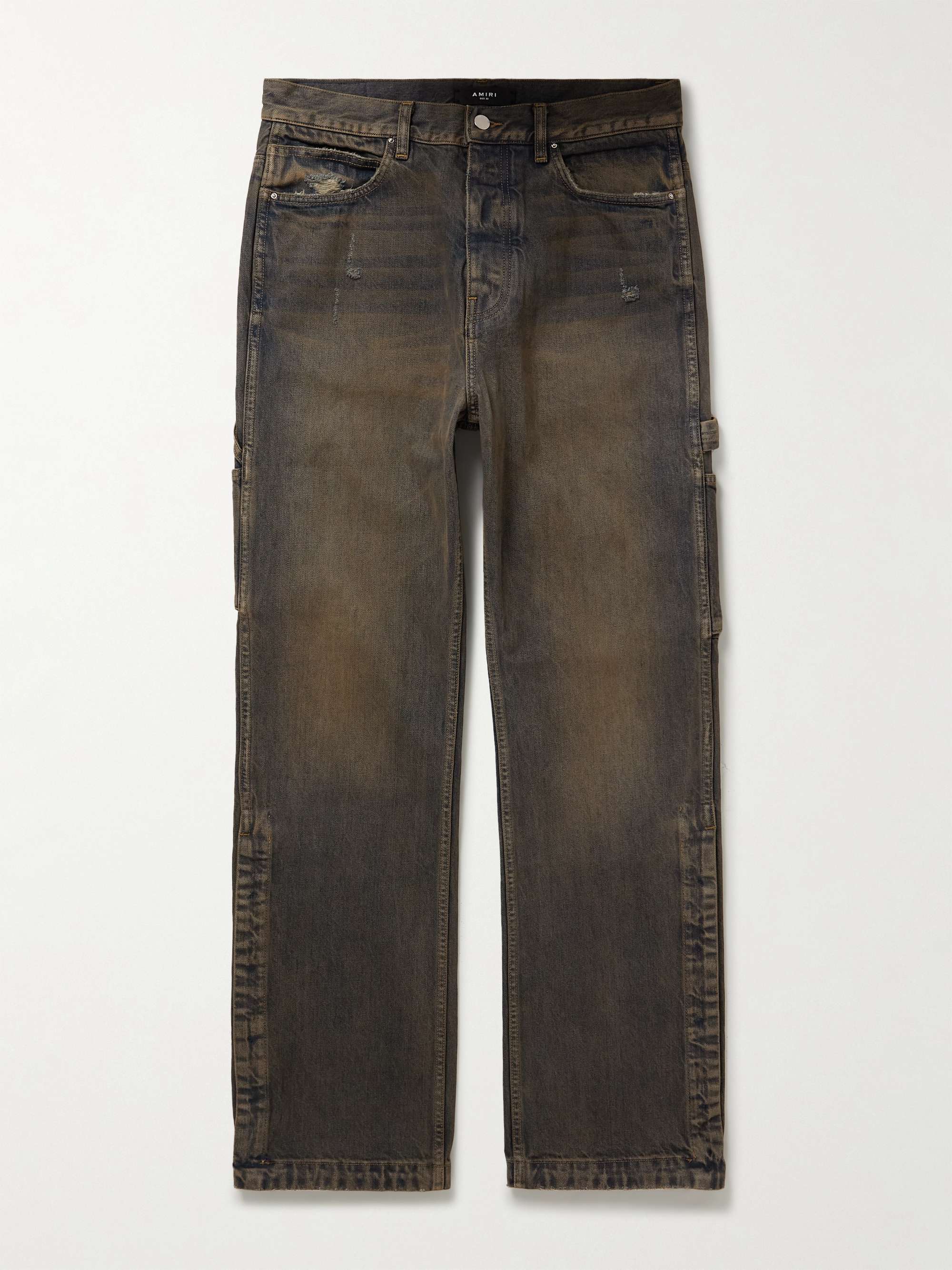 AMIRI Carpenter Straight-Leg Distressed Jeans