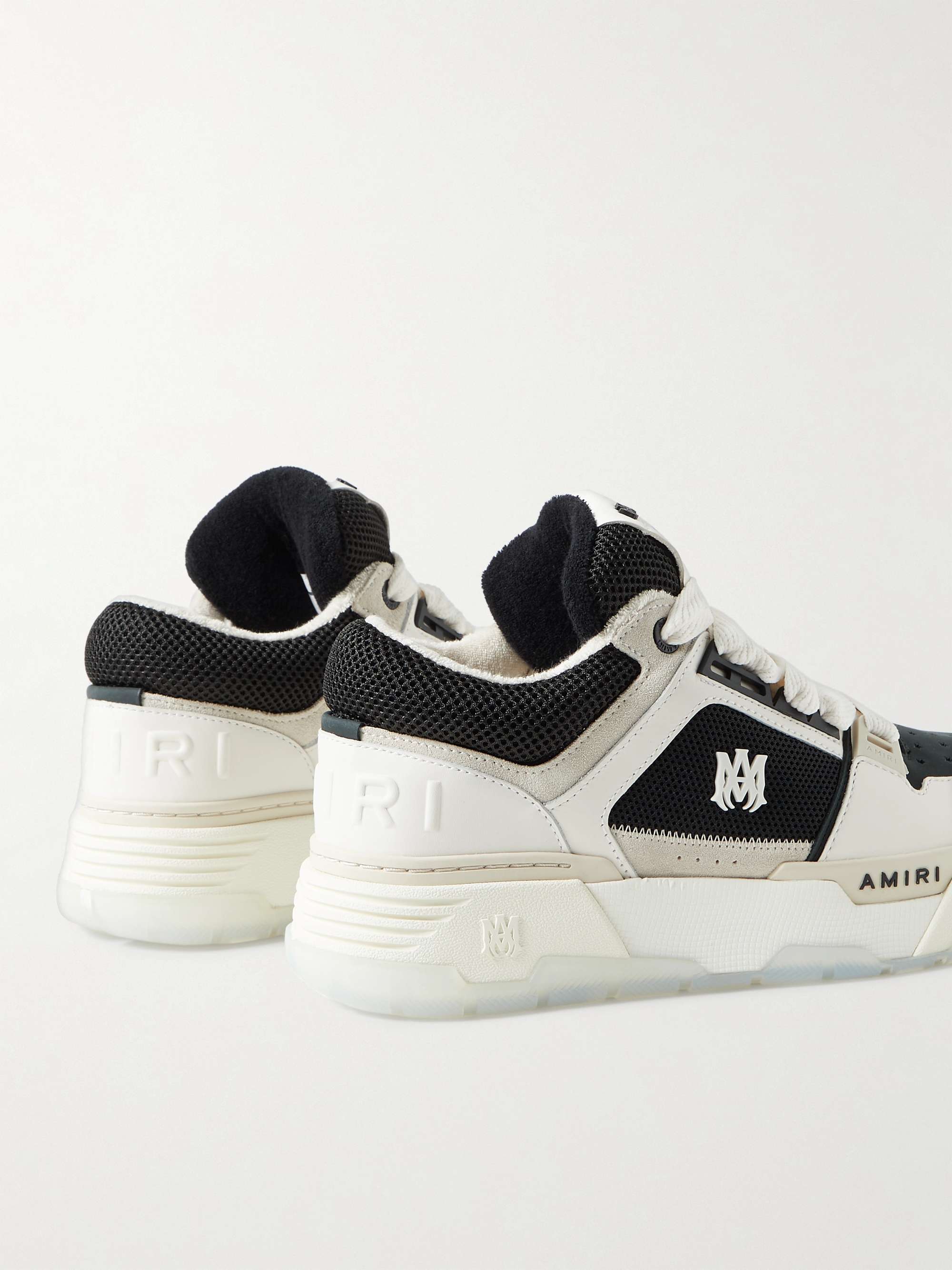 AMIRI MA-1 Leather, Suede and Mesh Sneakers