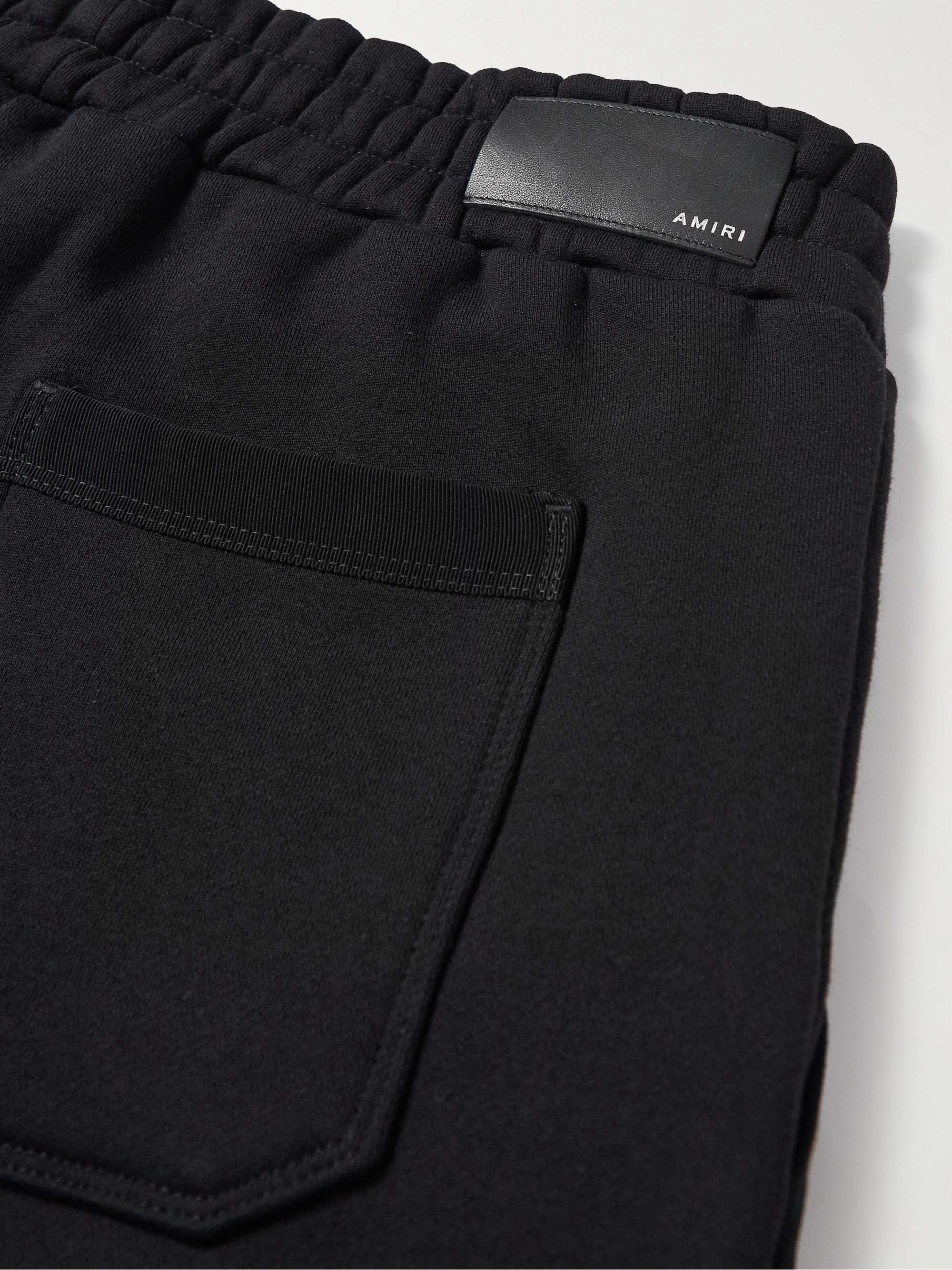 AMIRI Straight-Leg Logo-Embroidered Cotton-Jersey Shorts