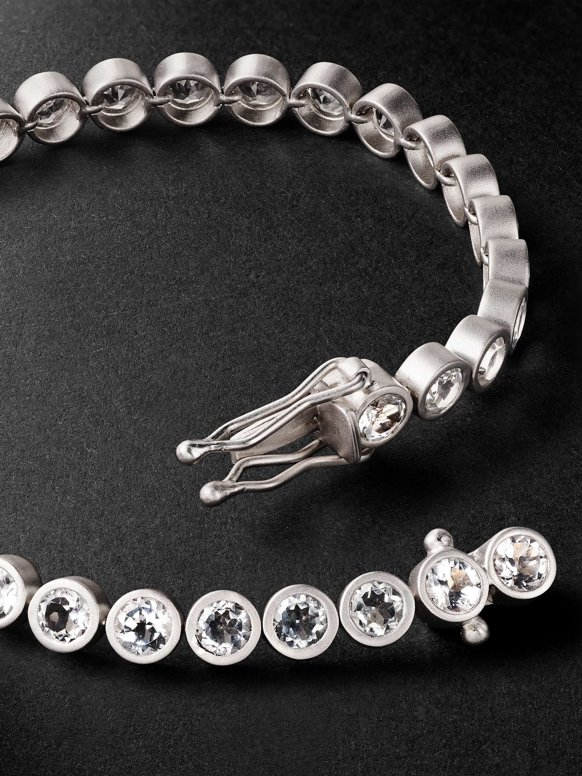42 SUNS Small 14-Karat Gold Laboratory-Grown Sapphire Bracelet