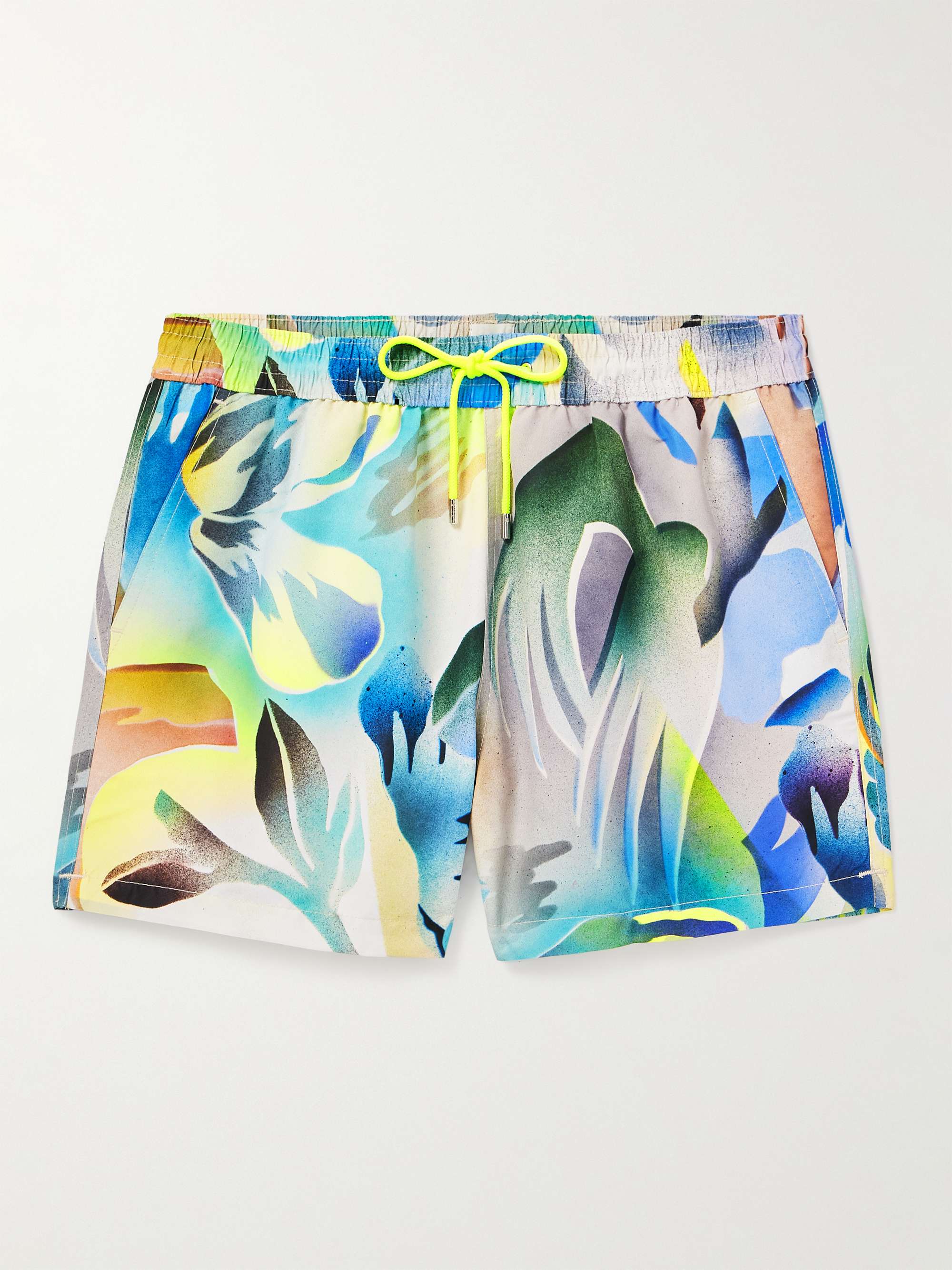 PAUL SMITH Hot Summer Straight-Leg Short-Length Printed Recycled Swim ...