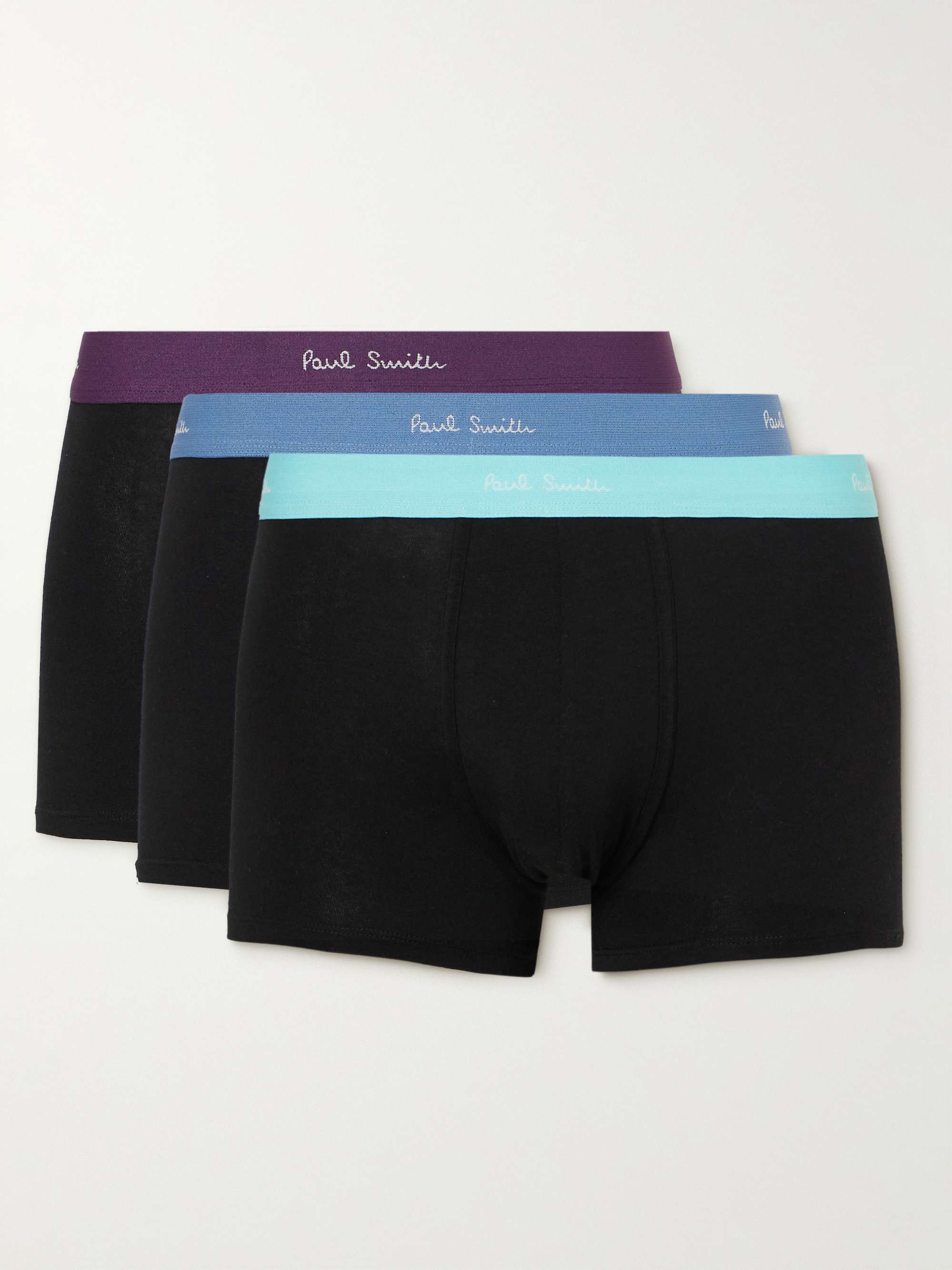 PAUL SMITH Three-Pack Stretch-Cotton Boxer Briefs