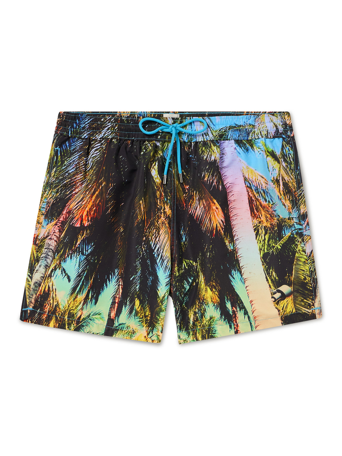 PAUL SMITH STRAIGHT-LEG MID-LENGTH PRINTED RECYCLED SWIM SHORTS