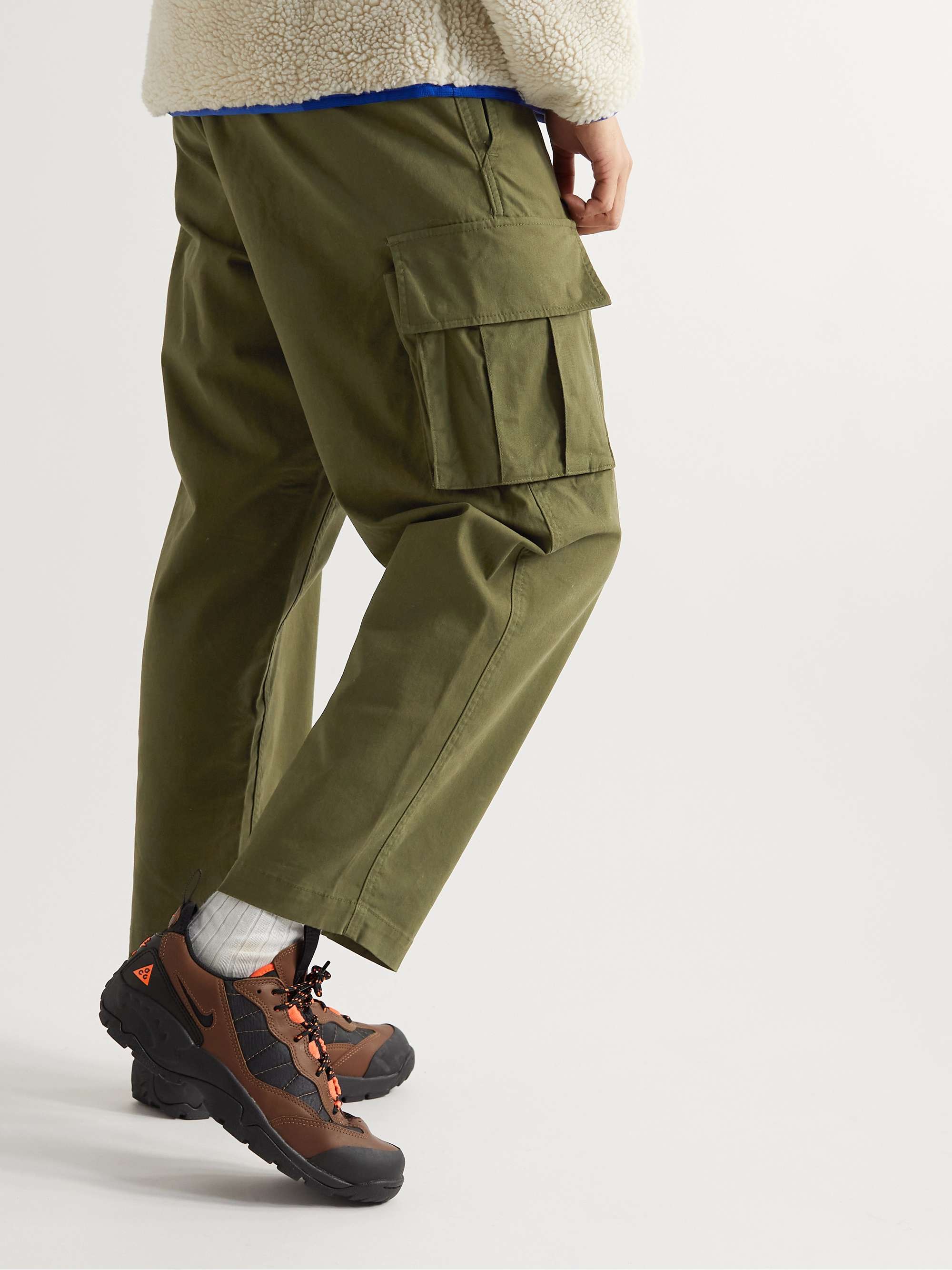 MANASTASH Flex Climber Straight-Leg Belted Cotton-Blend Twill Cargo Trousers