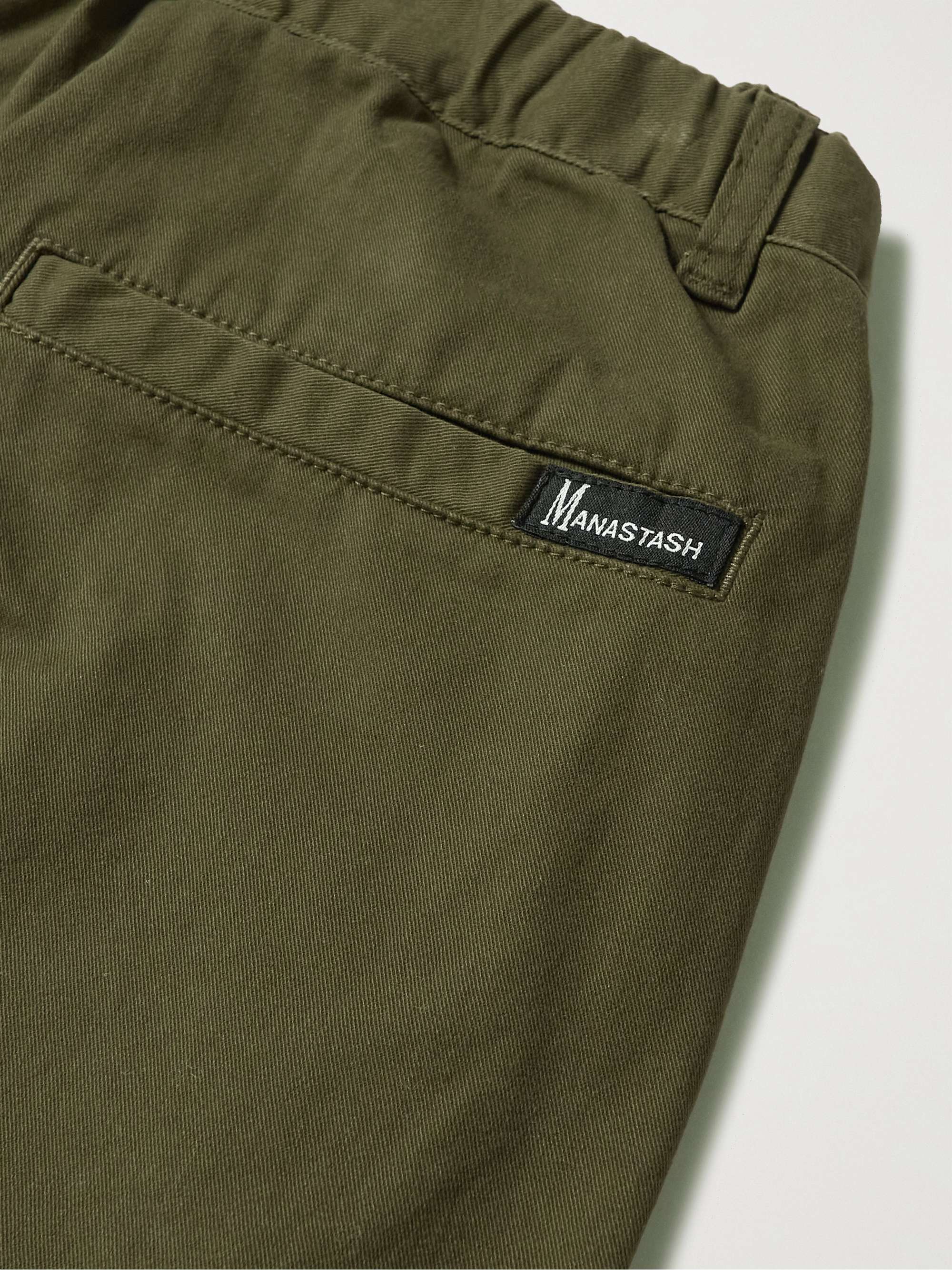 MANASTASH Flex Climber Straight-Leg Belted Cotton-Blend Twill Cargo Trousers