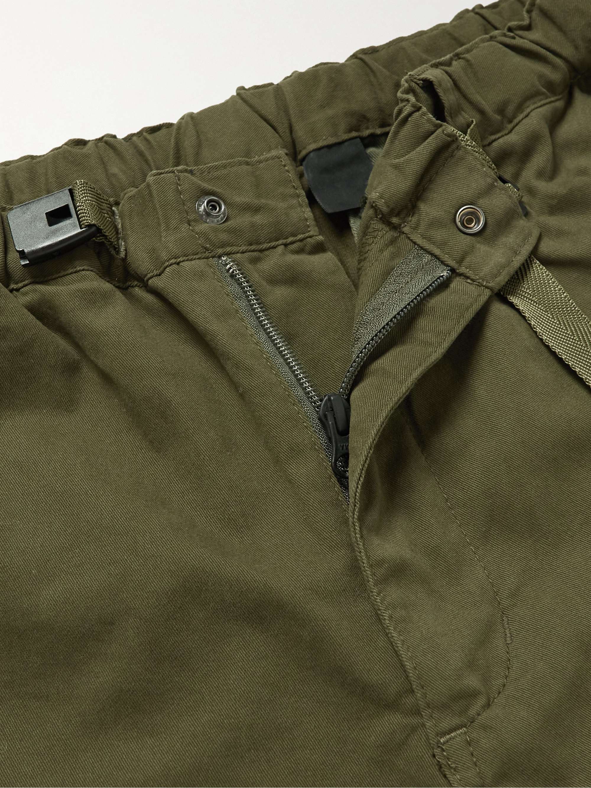 MANASTASH Flex Climber Straight-Leg Belted Cotton-Blend Twill Cargo Trousers