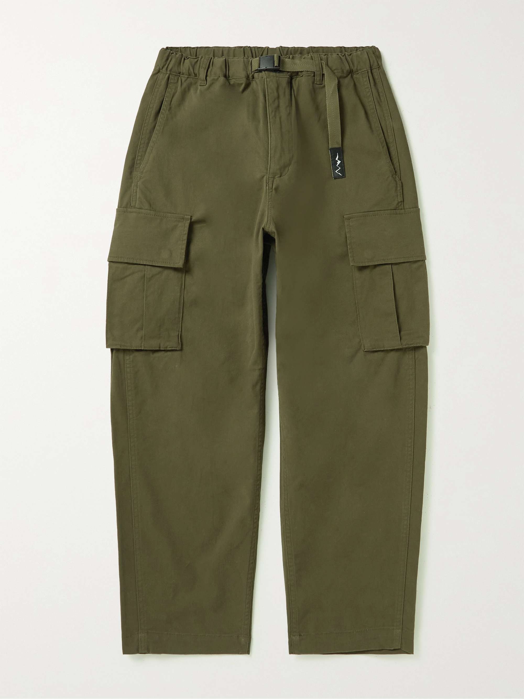 MANASTASH Flex Climber Straight-Leg Belted Cotton-Blend Twill Cargo Trousers