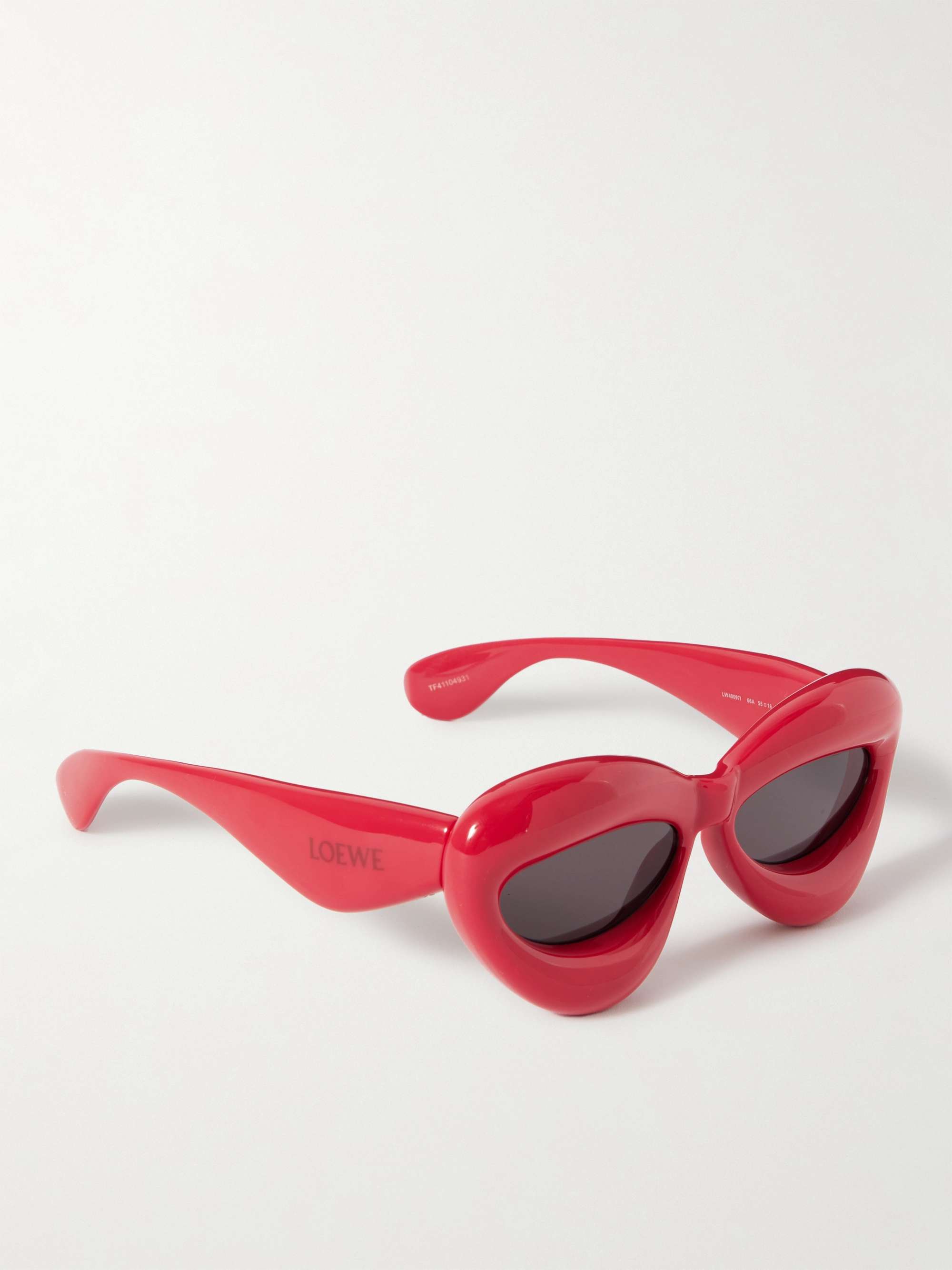 LOEWE EYEWEAR Inflated cat-eye acetate sunglasses