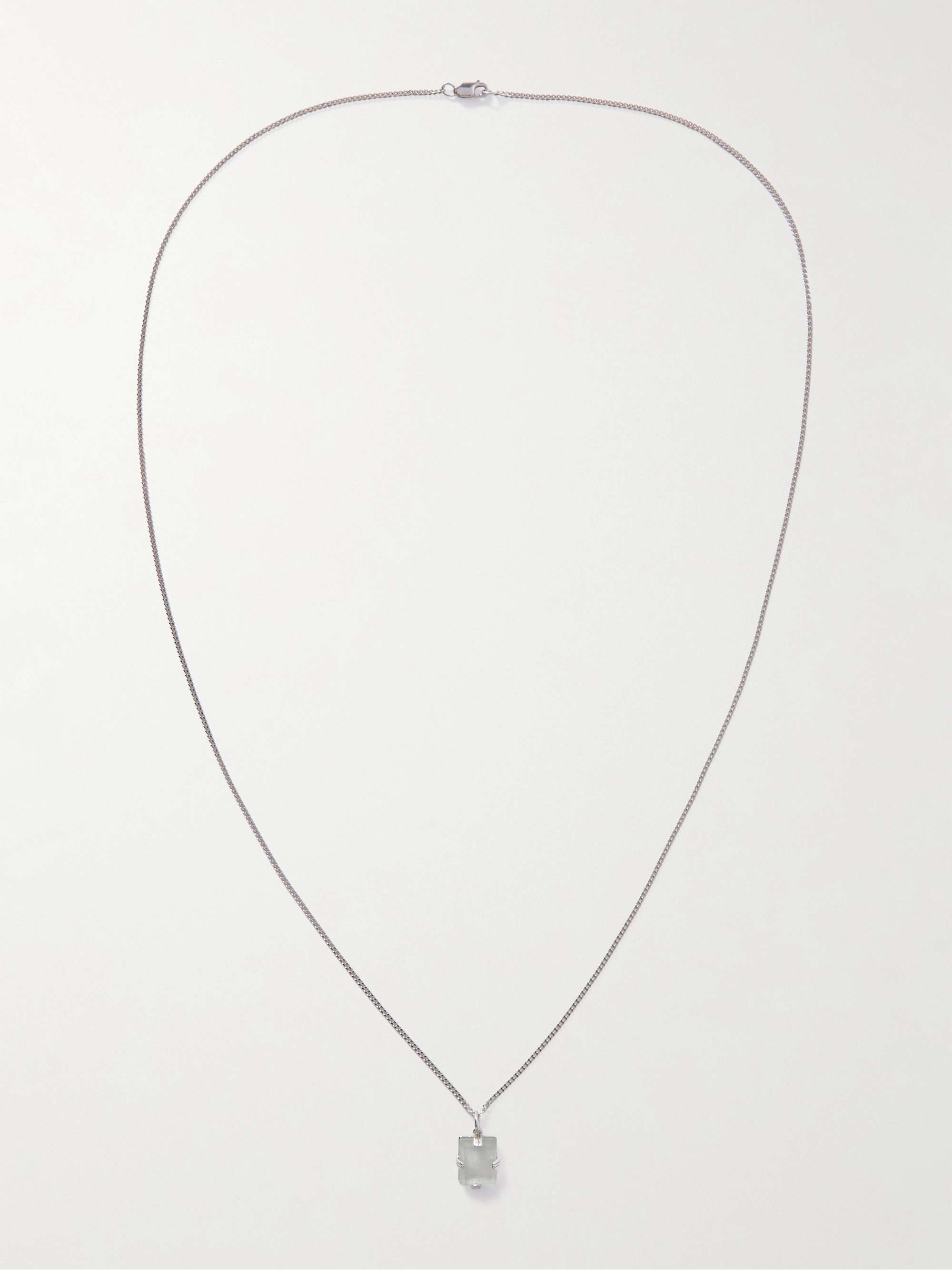 MIANSAI Lennox Sterling Silver Quartz Pendant Necklace