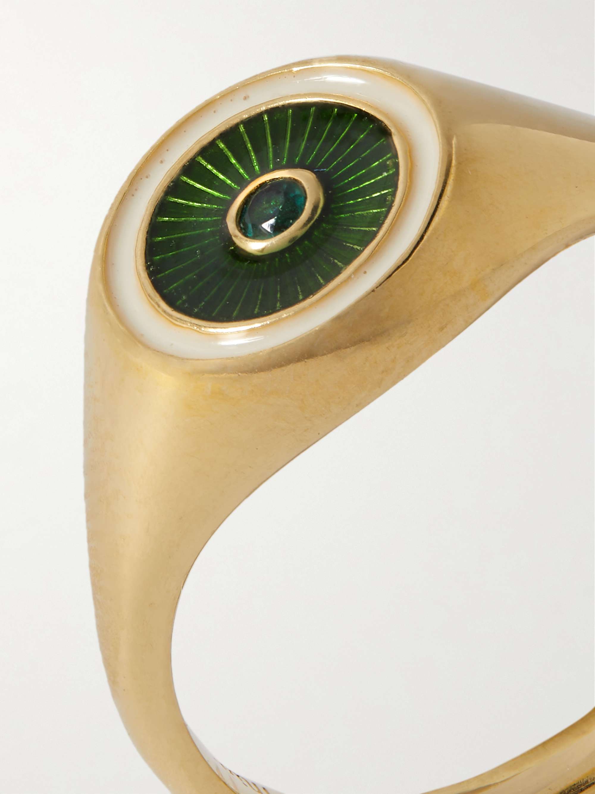 MIANSAI Opus Gold Vermeil, Chalcedony and Enamel Ring