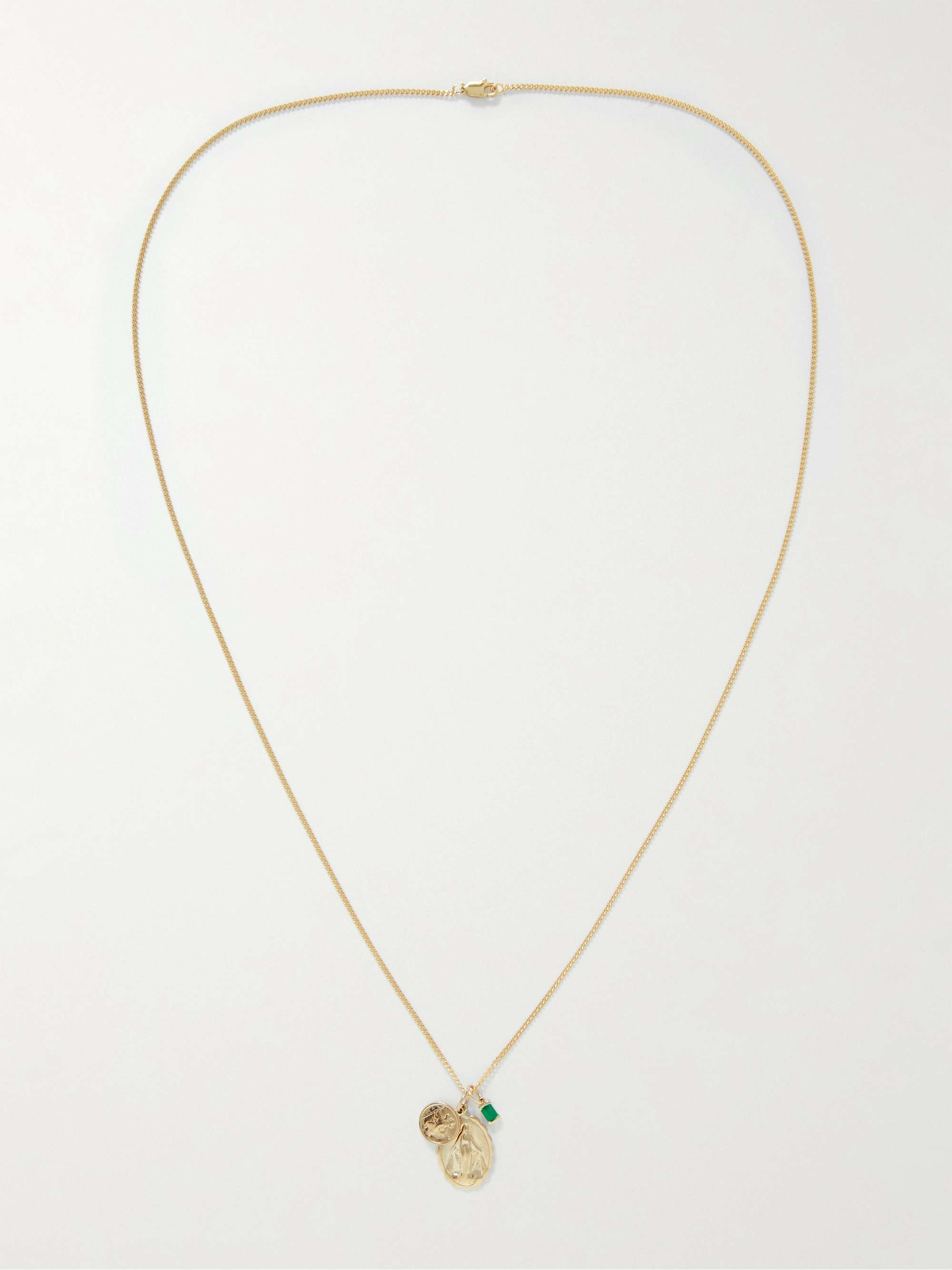 MIANSAI Mini Saints Gold Vermeil Quartz Pendant Necklace
