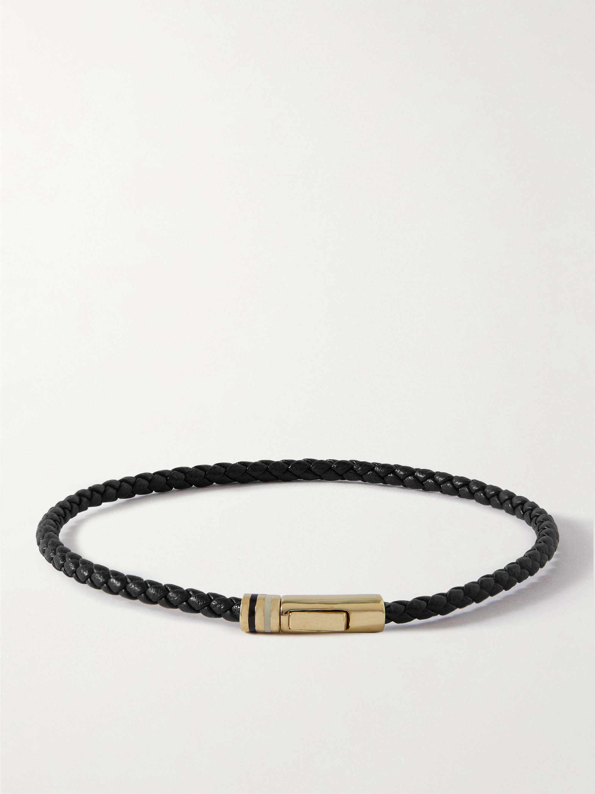 MIANSAI Juno Leather and Gold Vermeil Bracelet