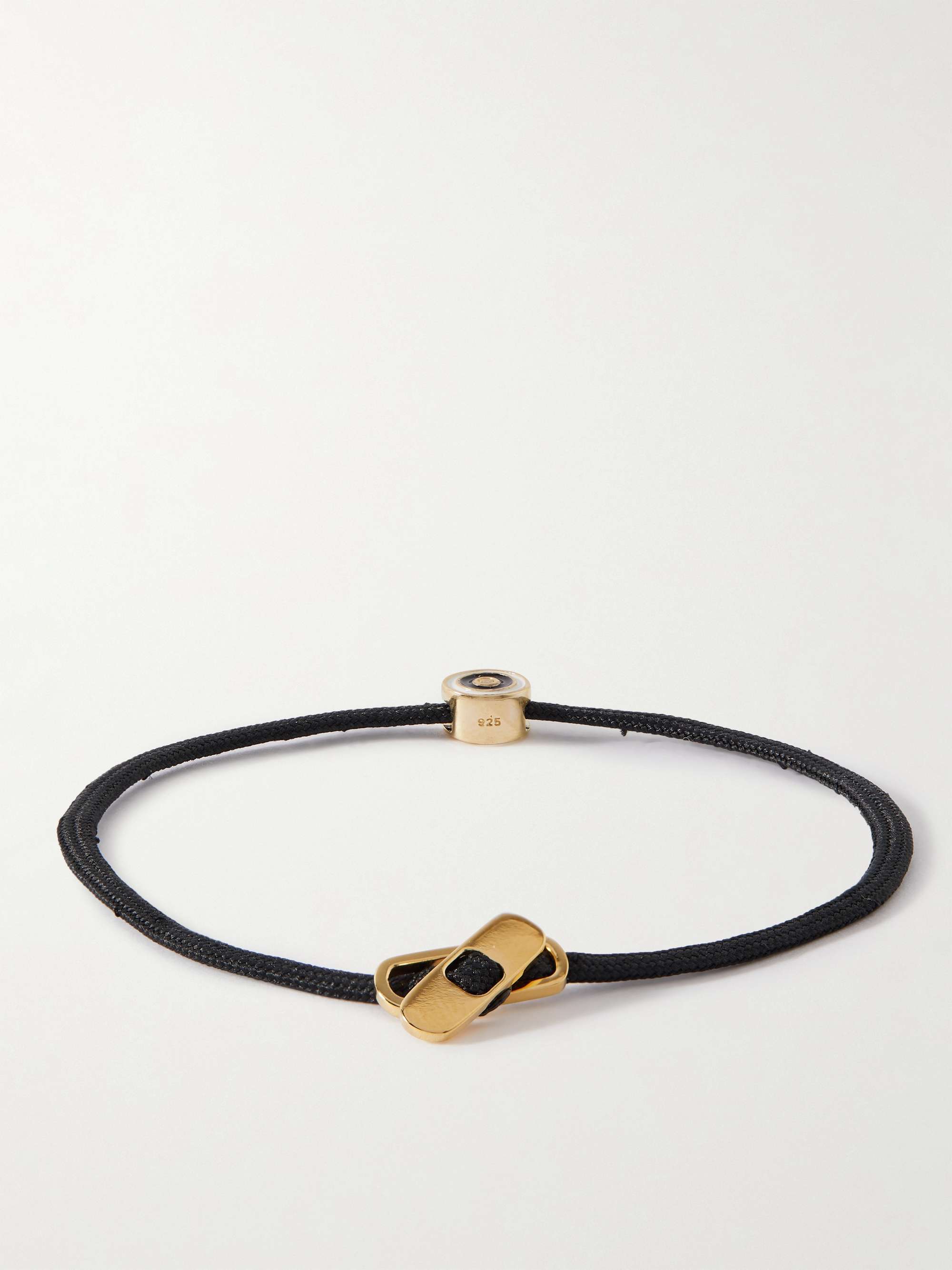 MIANSAI Opus Gold, Sapphire and Cord Bracelet