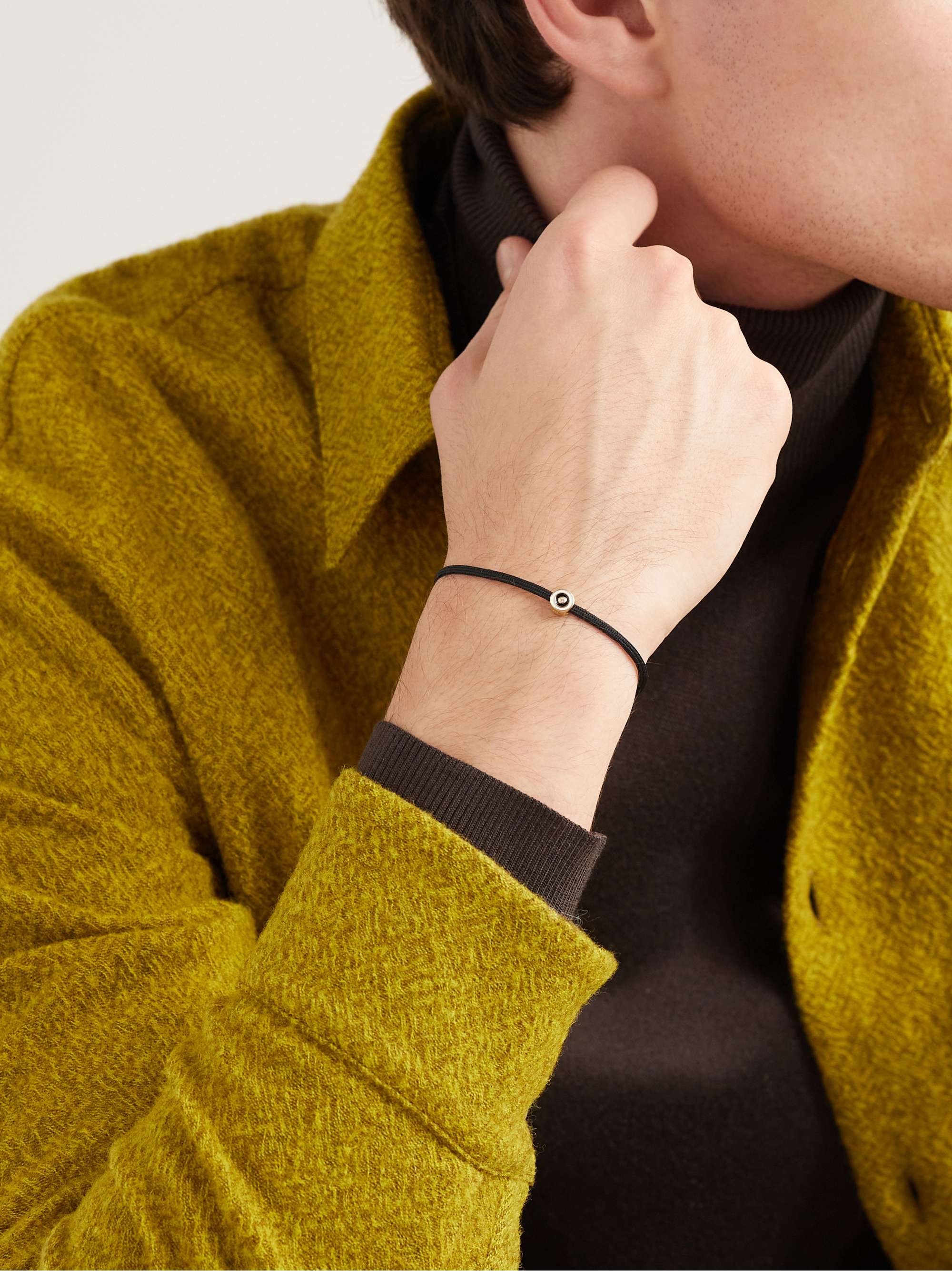 MIANSAI Opus Gold, Sapphire and Cord Bracelet