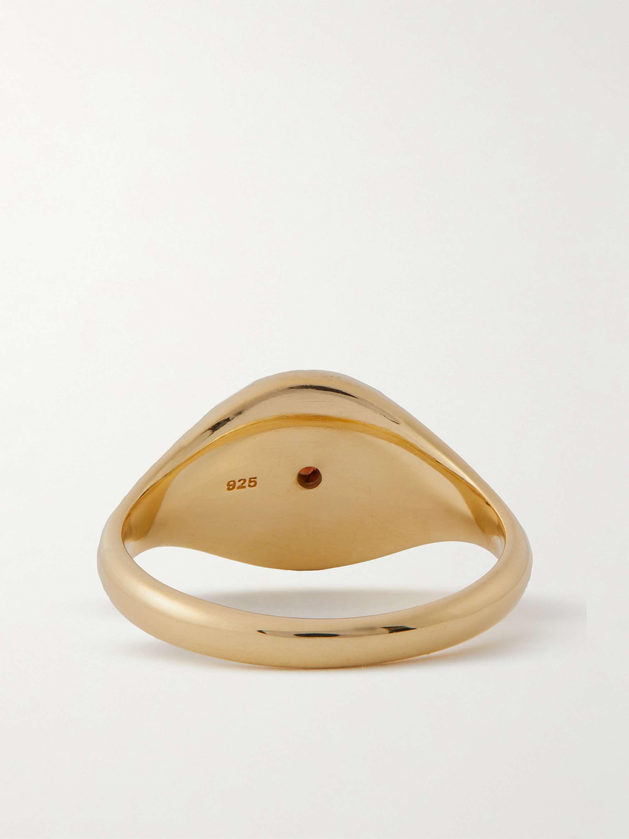 MIANSAI Opus Gold Vermeil, Chalcedony and Enamel Ring