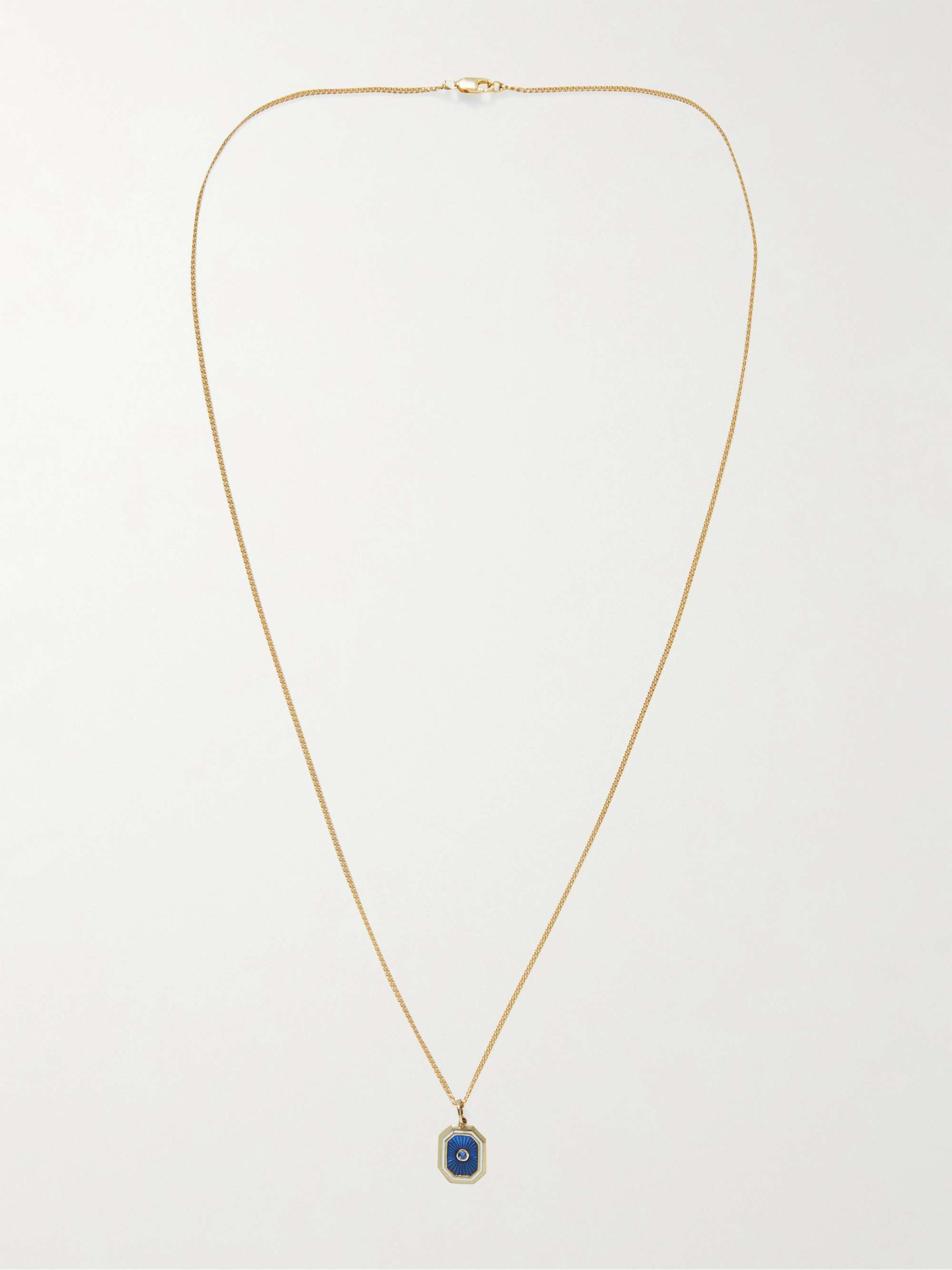 MIANSAI Umbra Gold Vermeil, Enamel and Sapphire Necklace