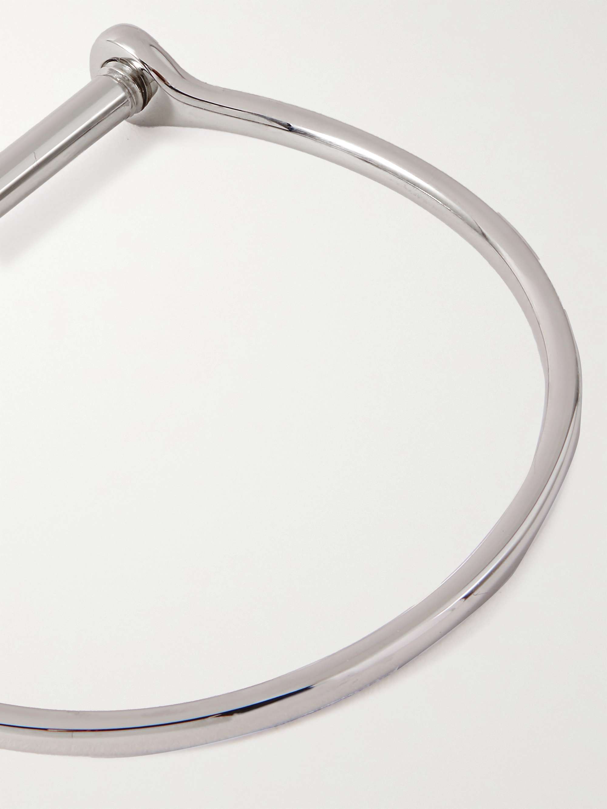 MIANSAI Thin Screw Rhodium-Plated Bracelet