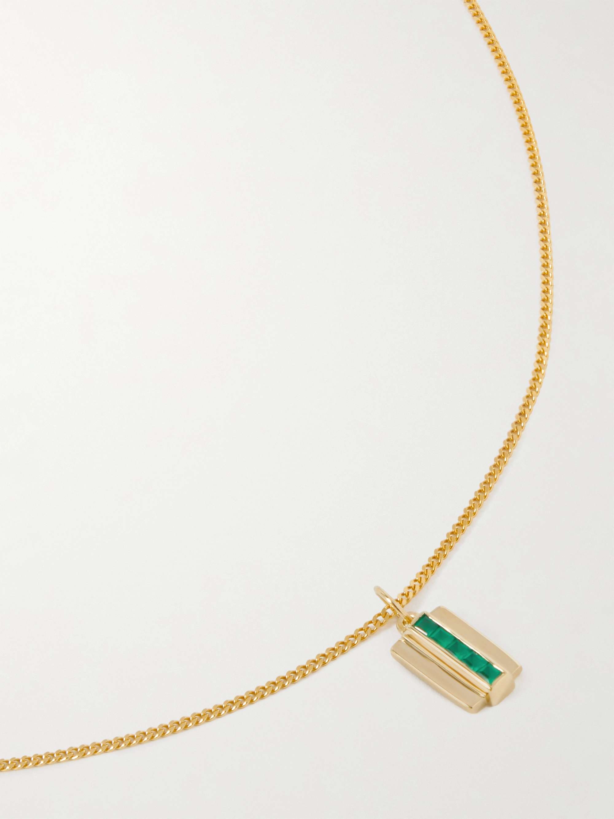 MIANSAI Vertigo Gold Vermeil Agate Pendant Necklace